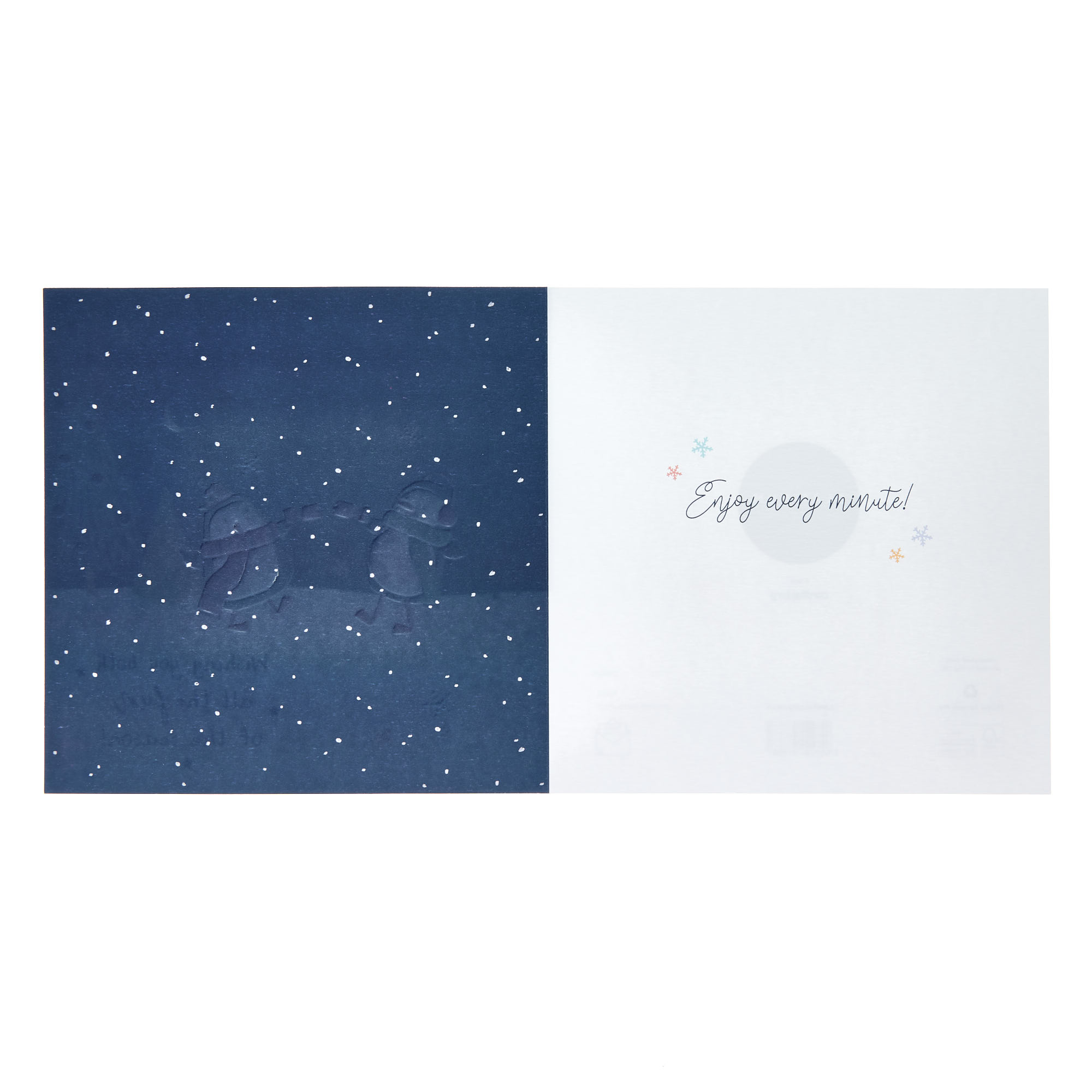 Platinum Mum & Partner Penguins Christmas Card