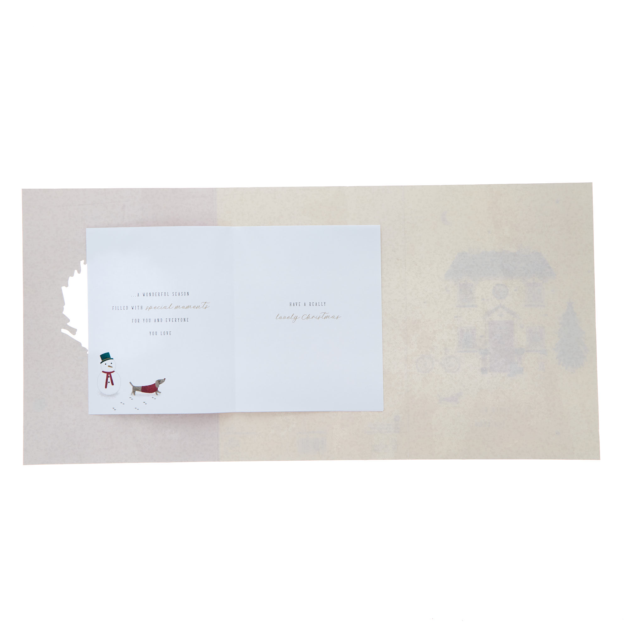 To Both Classic House Wreath Christmas Card