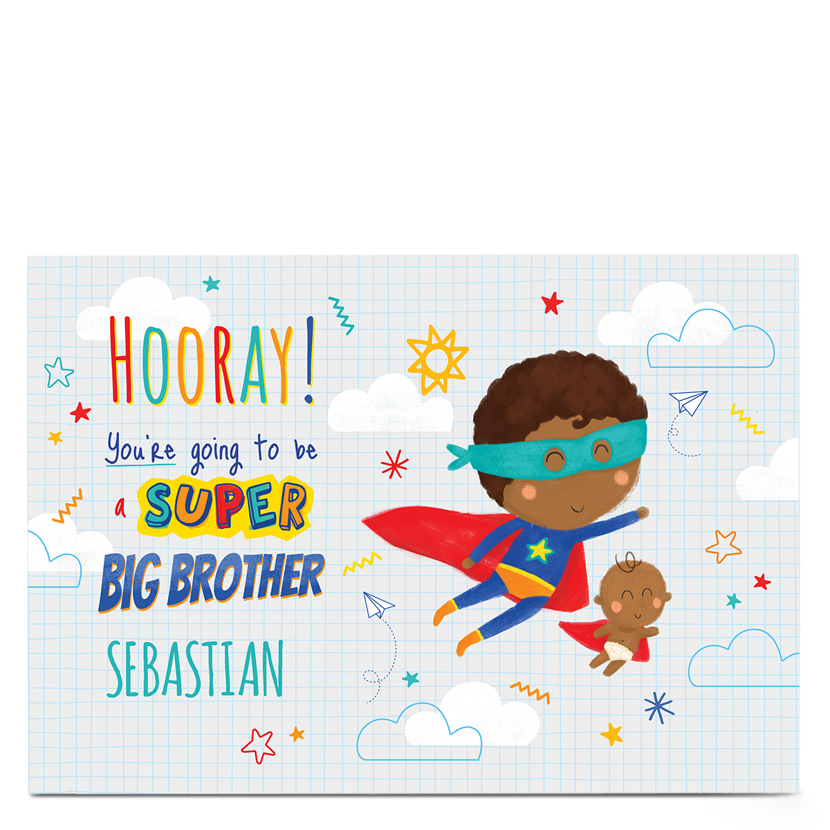 Personalised Card - Baby Big Brother