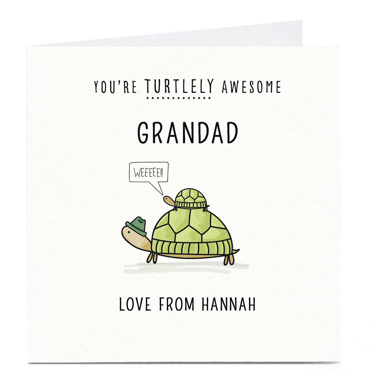 Personalised Card - Turtlely Awesome