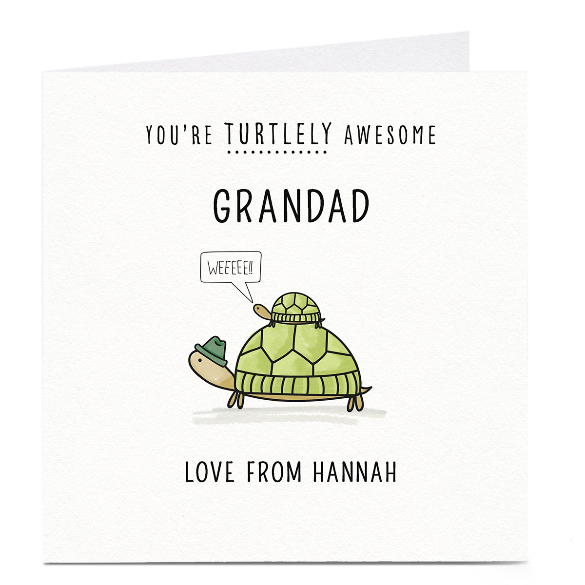 Personalised Card - Turtlely Awesome Grandad
