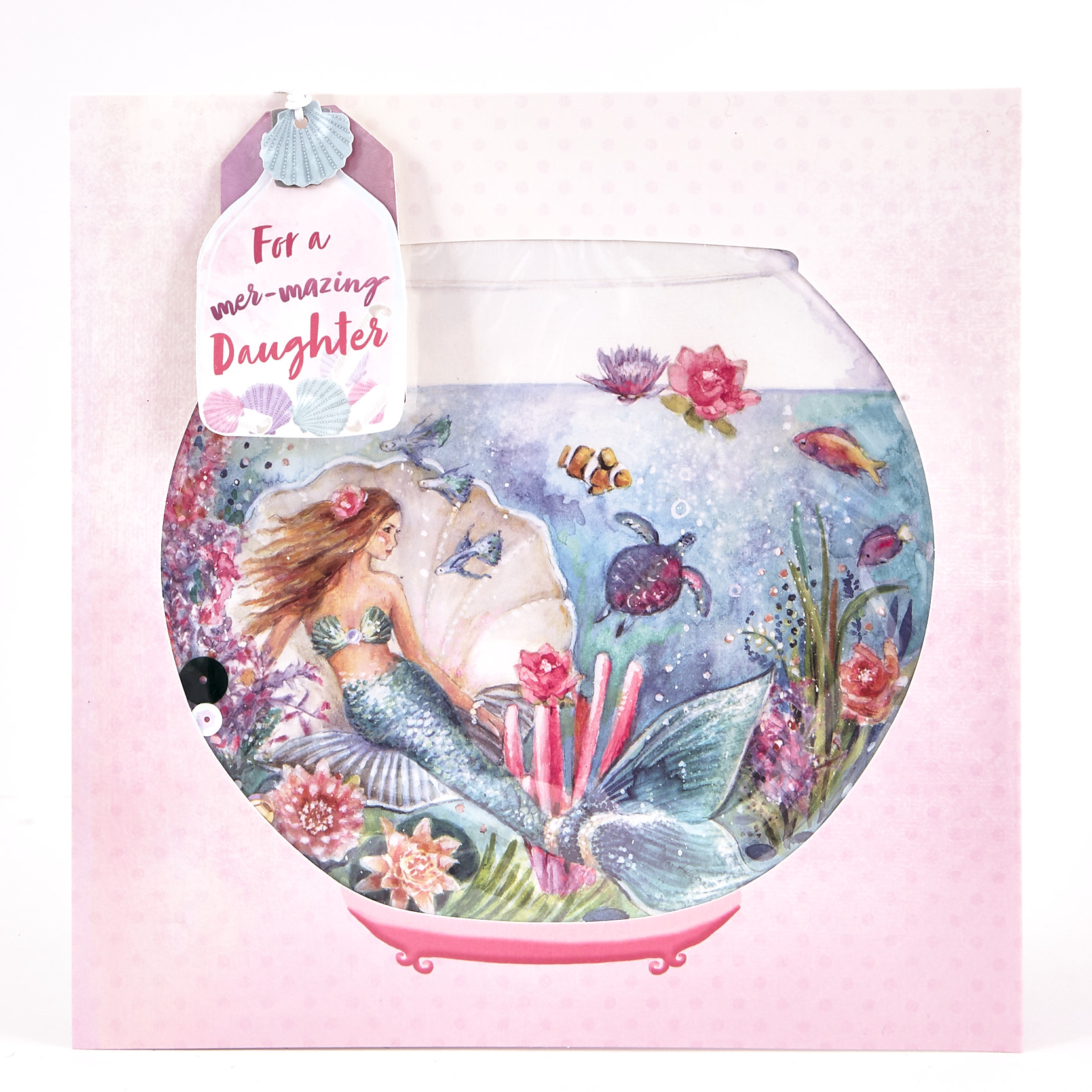 Exquisite Collection Birthday Card - Daughter Mermaid
