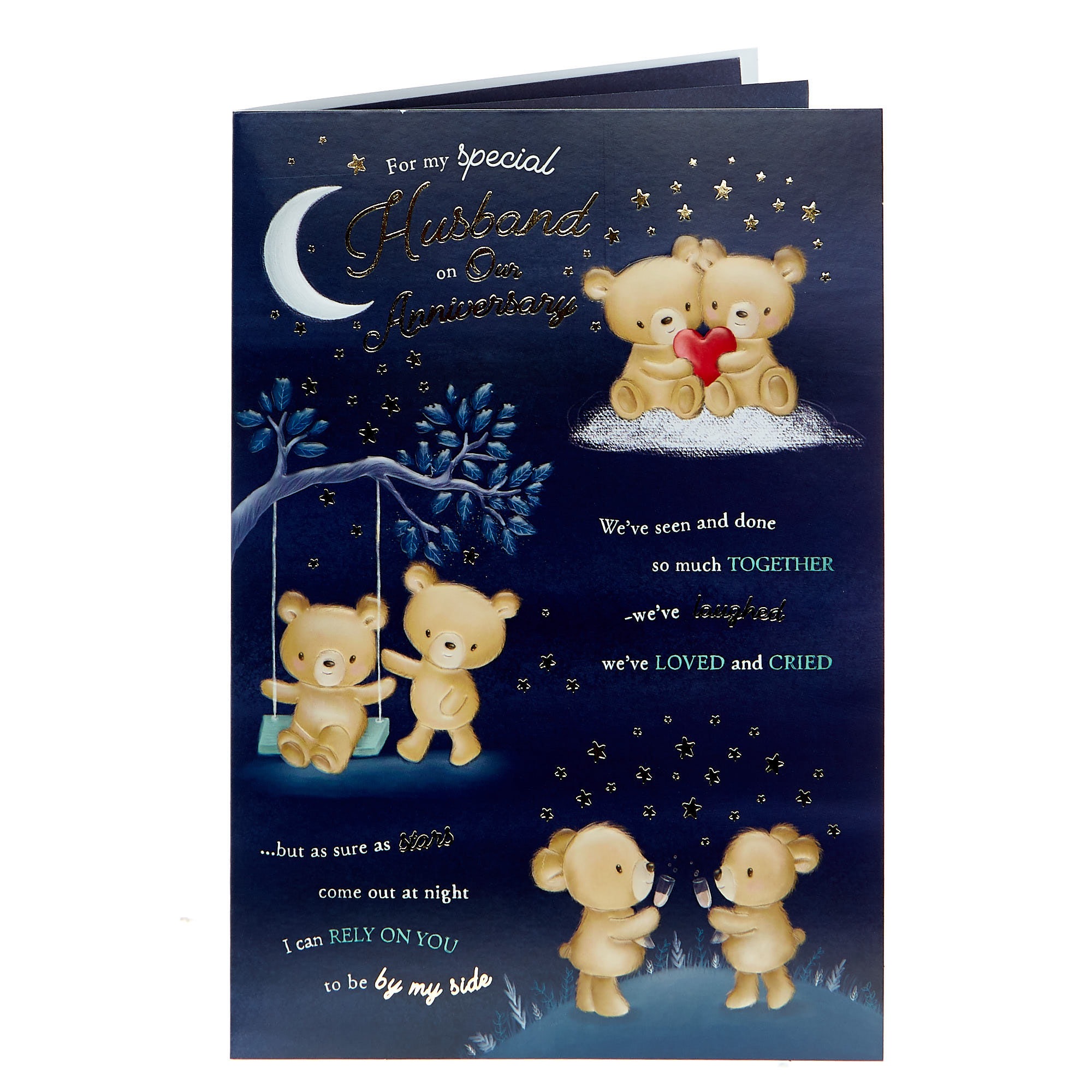 Anniversary Card - Special Husband Bears