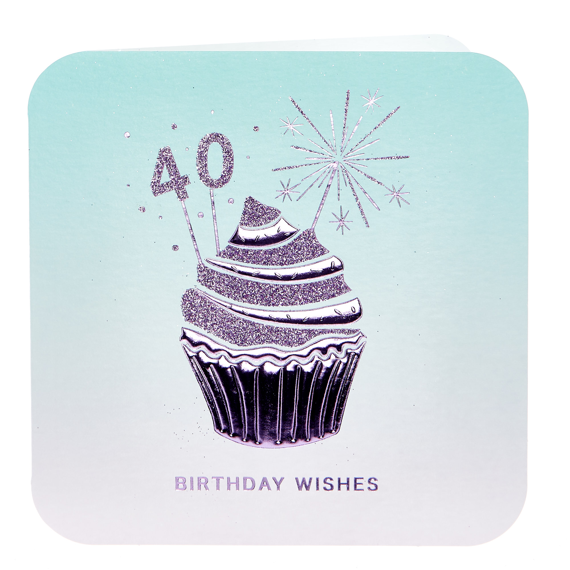 40th Birthday Card - Cupcake