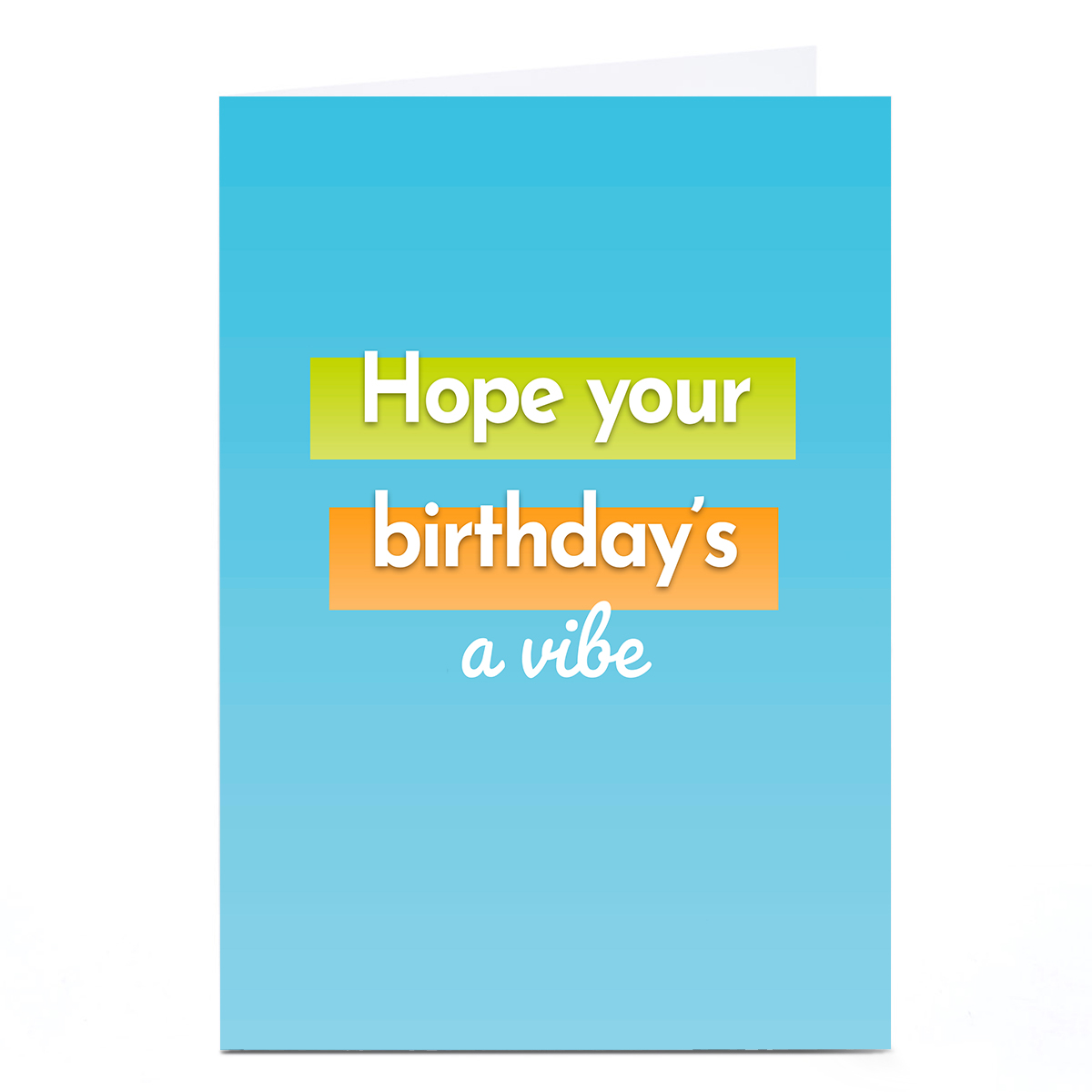 Image of Birthday Card - Hope Your Birthday's A Vibe
