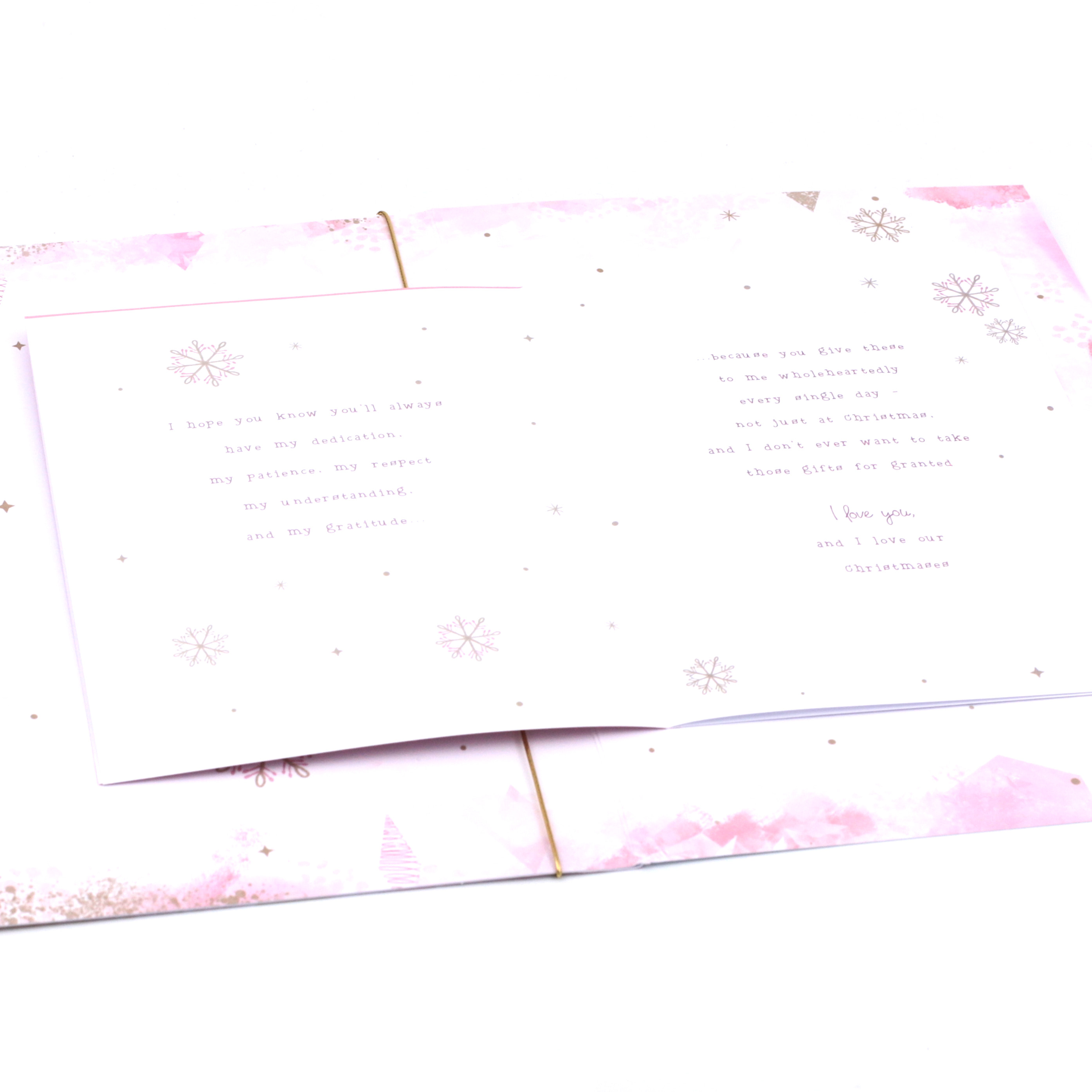 Christmas Card - Amazing Wife, Traditional Verse