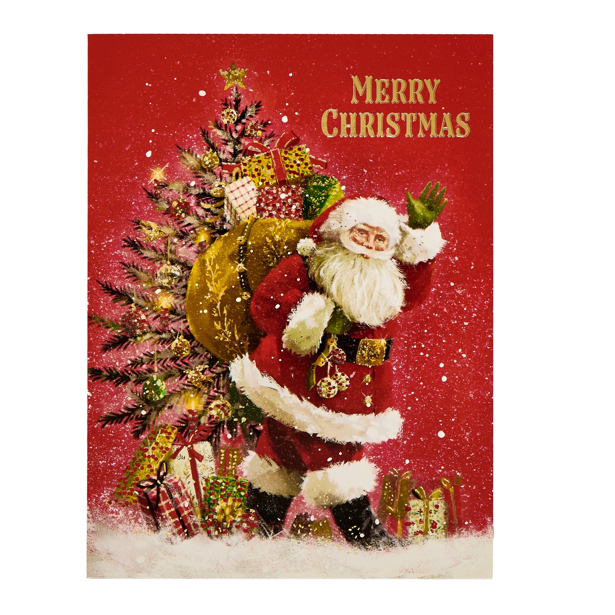 10 Deluxe Heritage Santa Charity Christmas Cards - 2 Designs