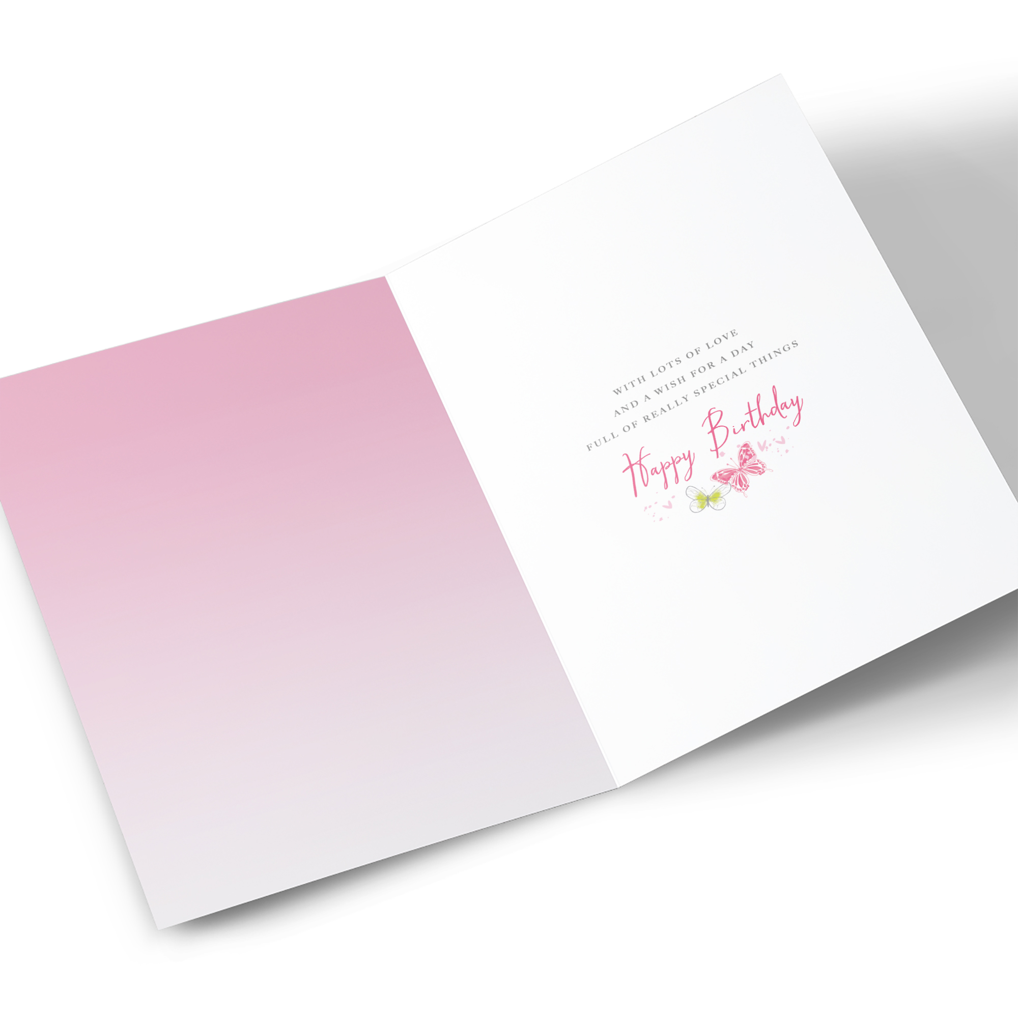 Birthday Card - Floating Butterflies, Daughter