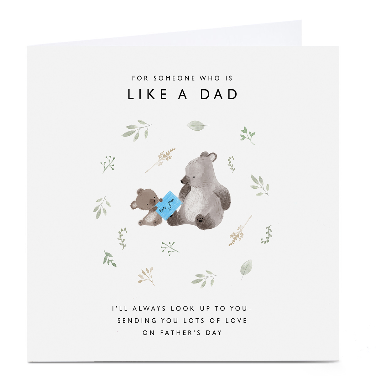 Personalised Father's Day Card - Like a Dad, Bears