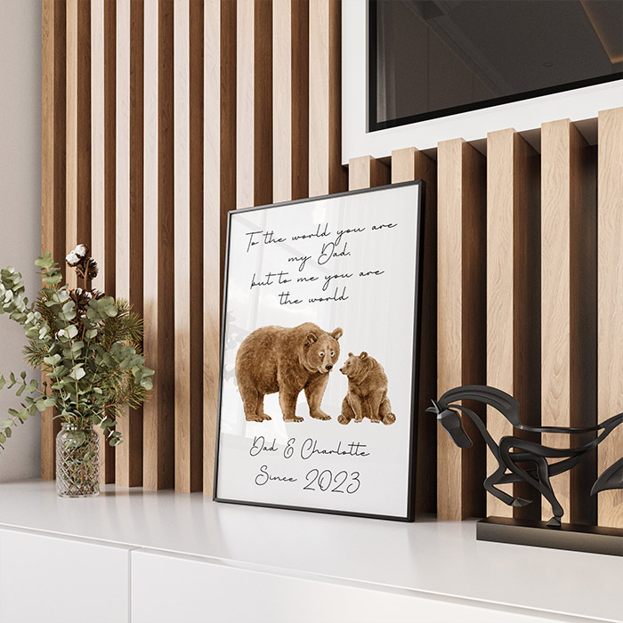 Personalised Bear Print