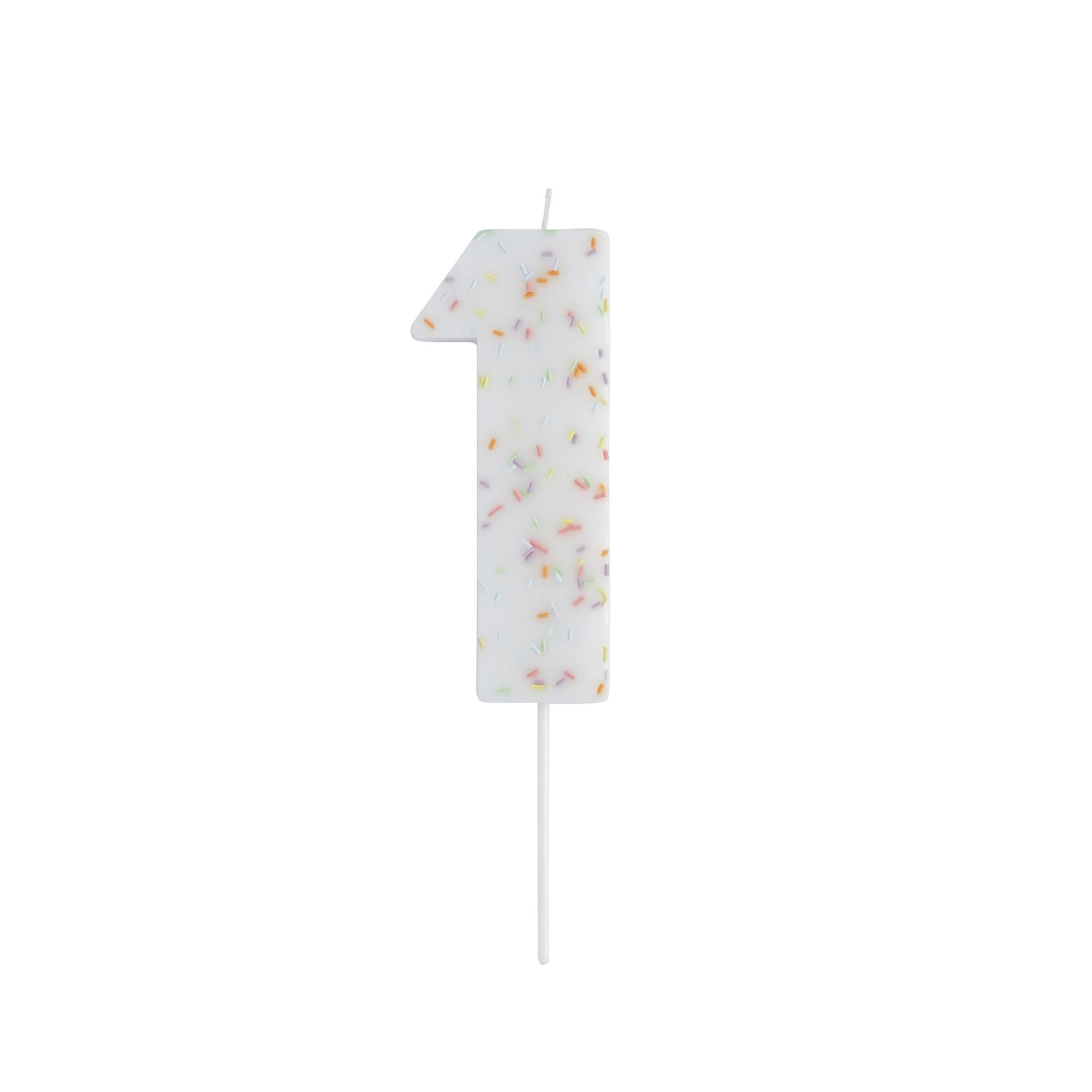 Giant Sprinkle Number Cake Candle (0-9)