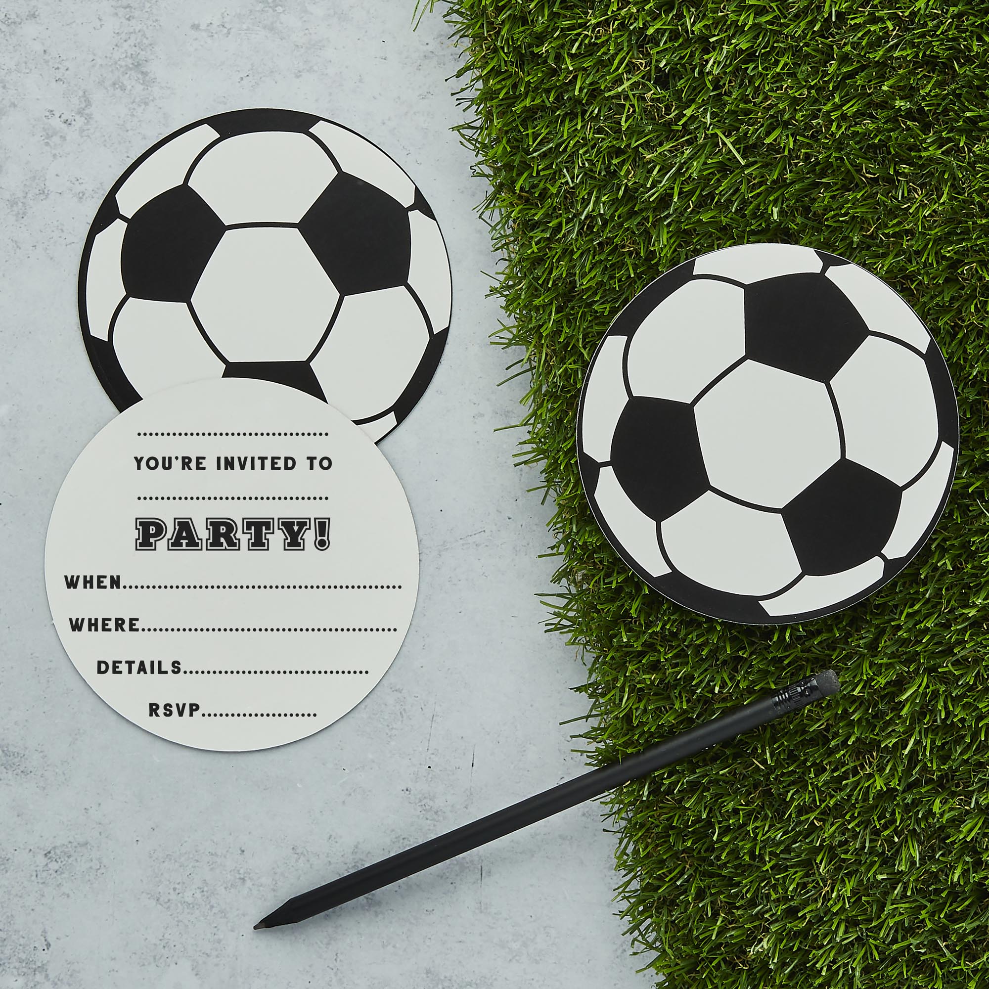 Football Party Invitations - Pack of 10