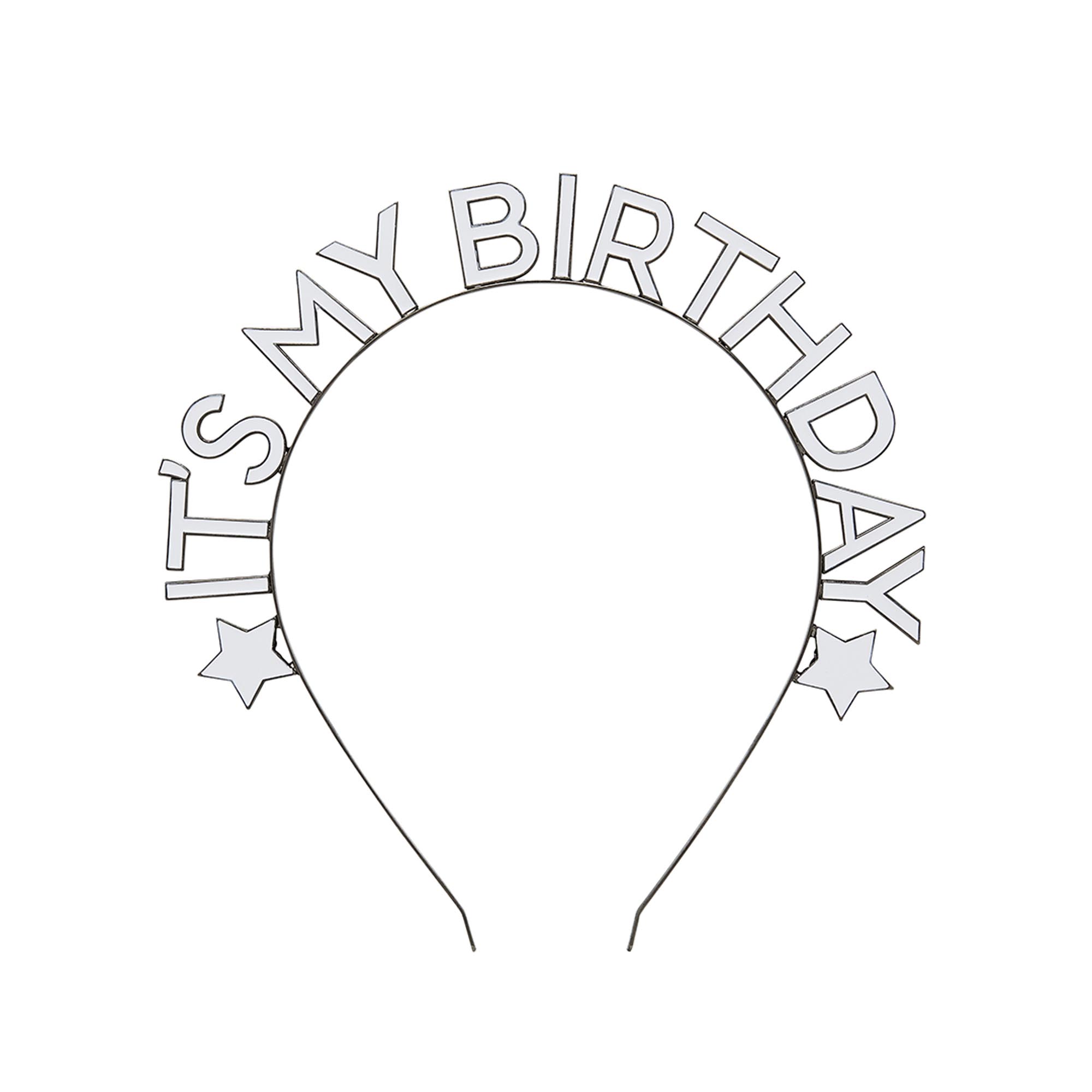 Monochrome It's My Birthday Headband