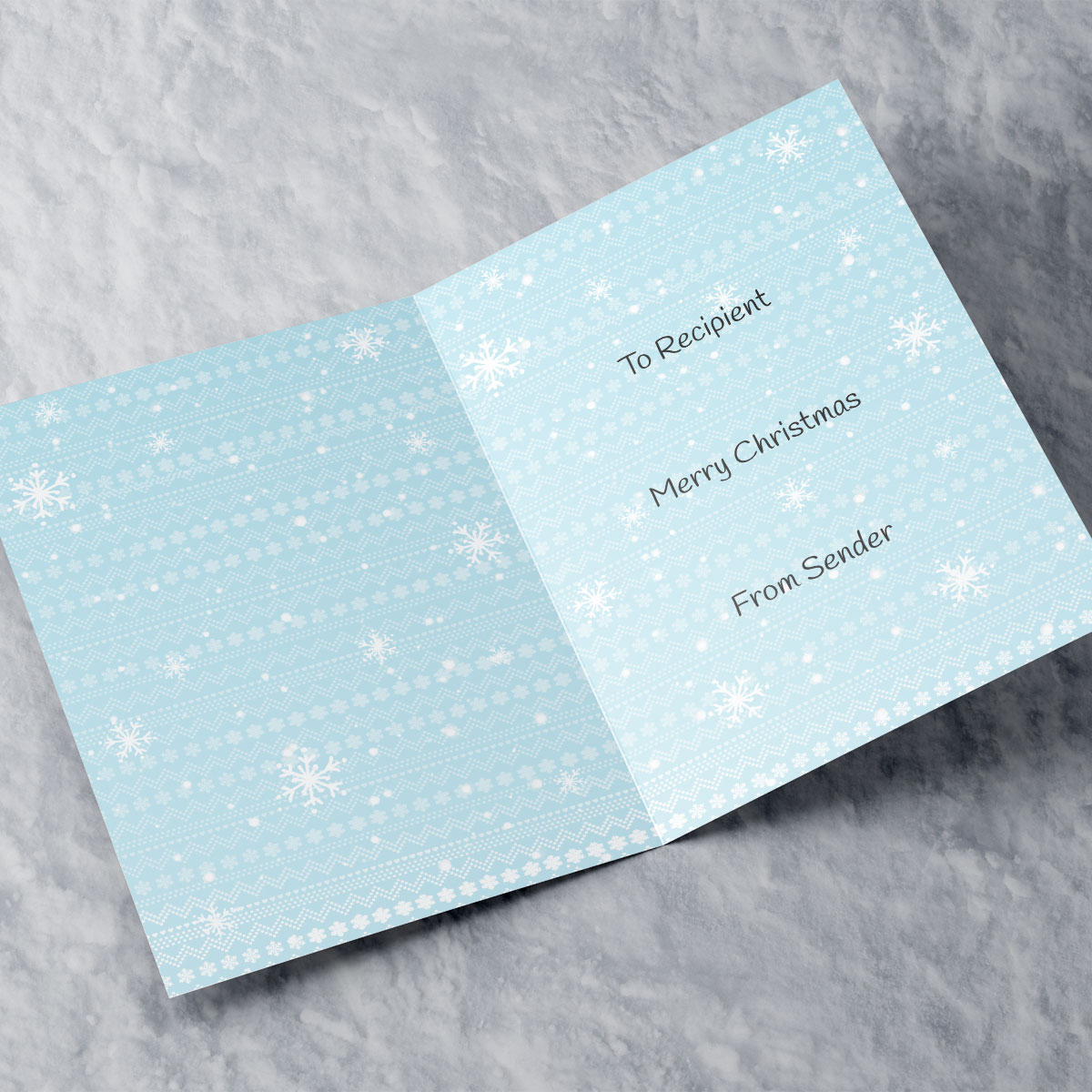 Personalised Christmas Card - Grandson Snowman