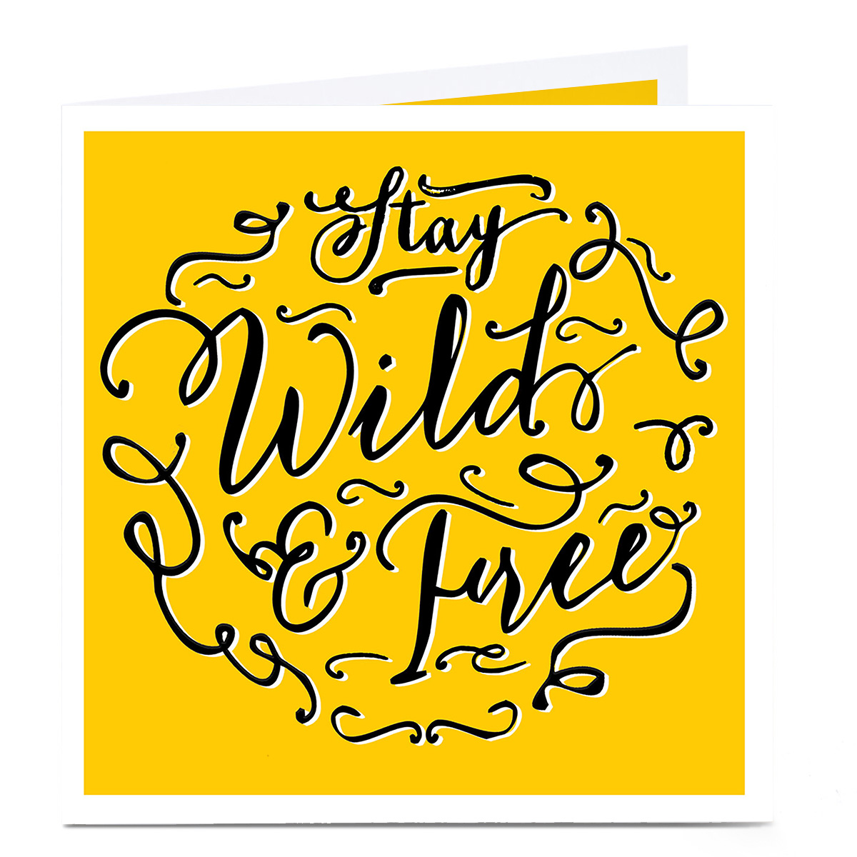 Personalised Birthday Card - Stay Wild & Free