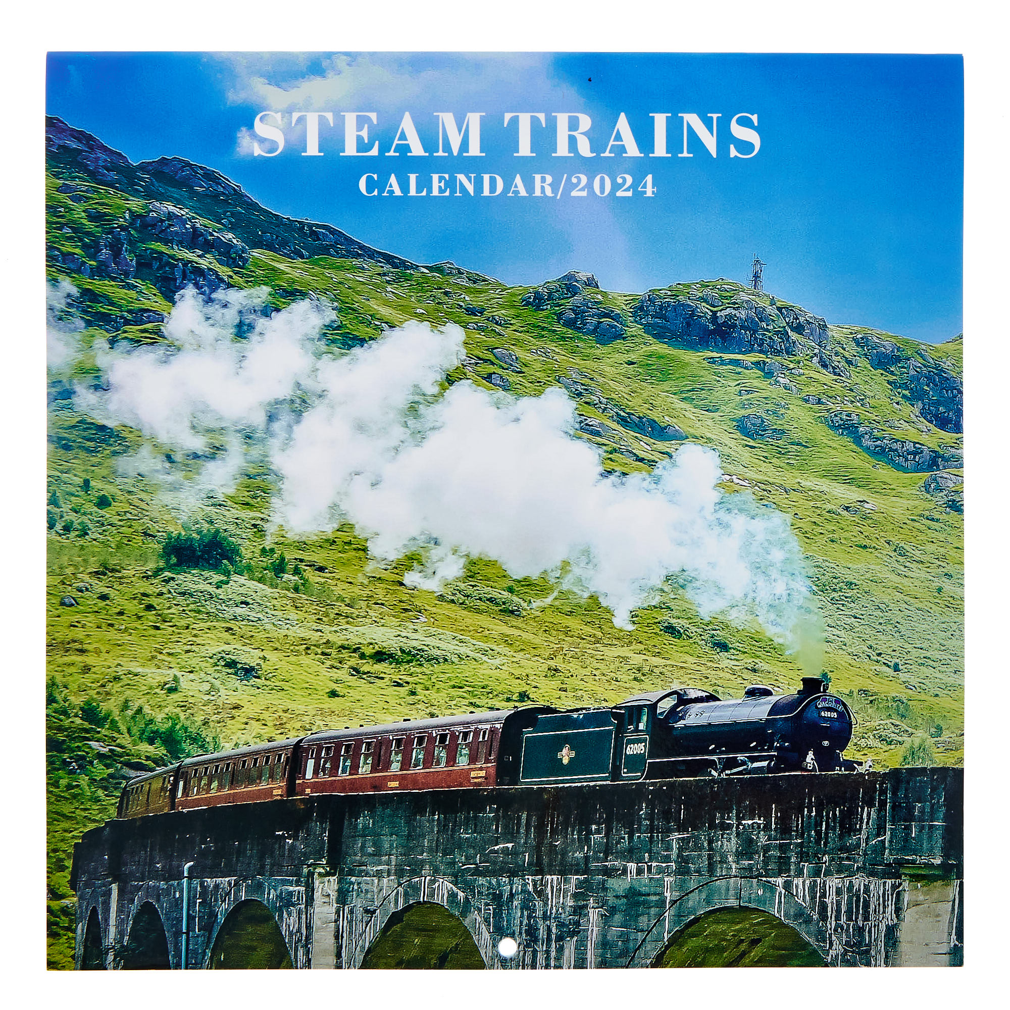 Steam Trains 2024 Square Calendar