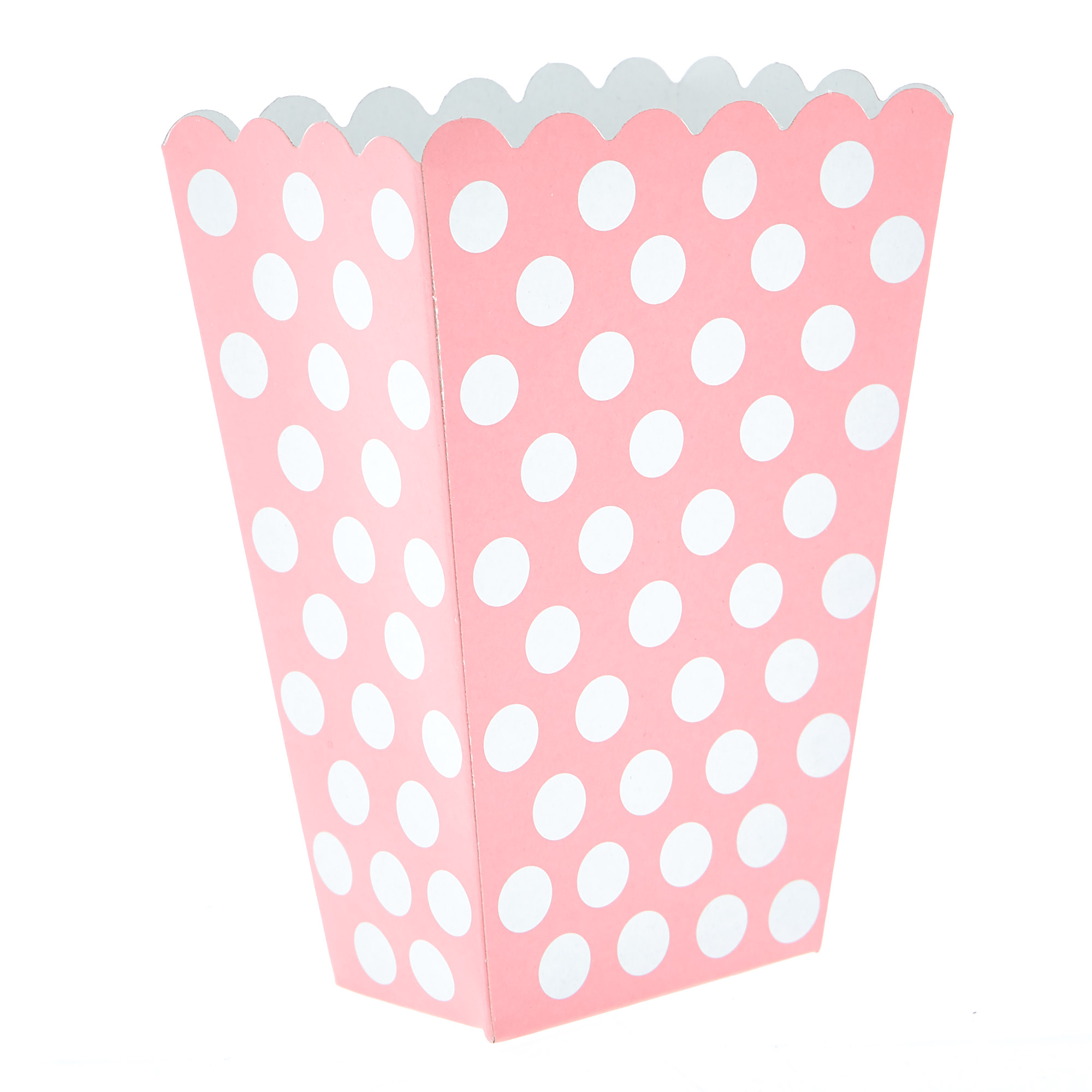 Powder Pink Dotty Treat Boxes - Pack Of 8