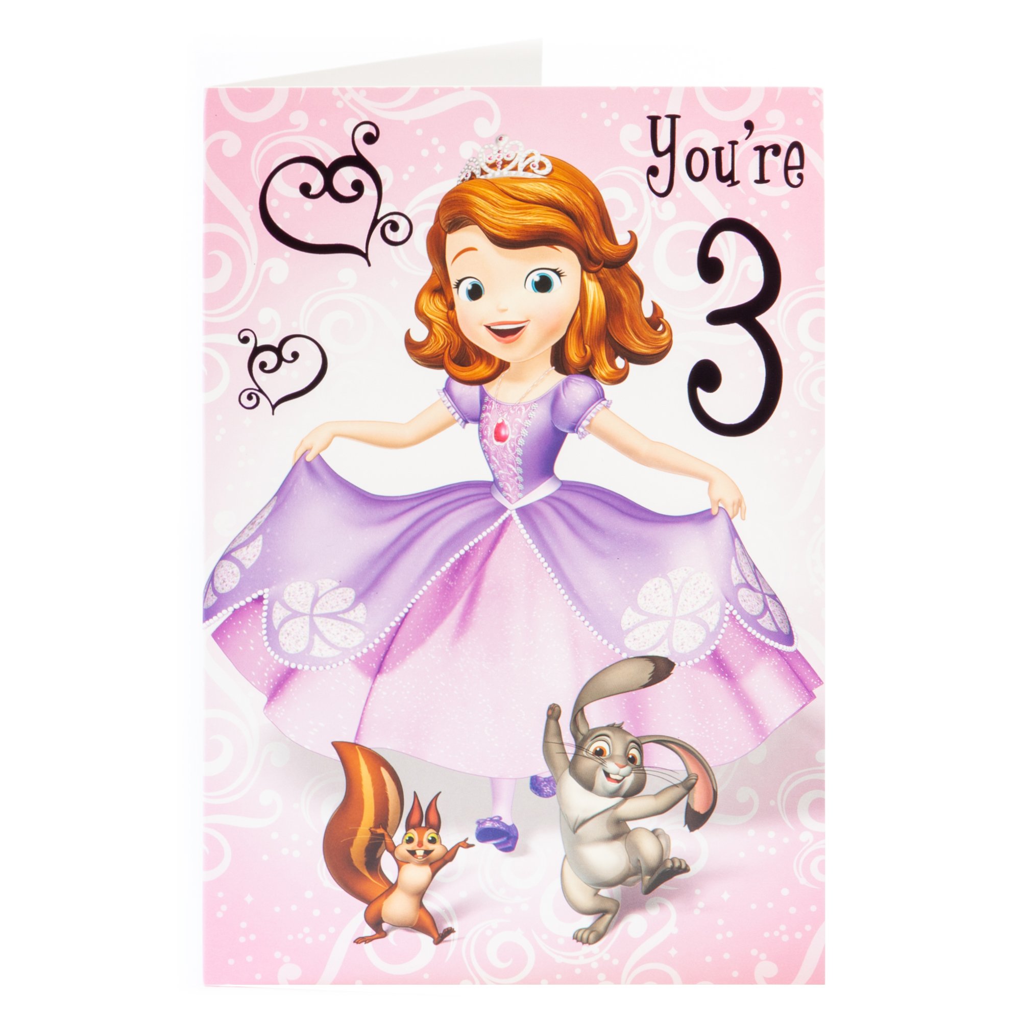 Sofia The First 3rd Birthday Card