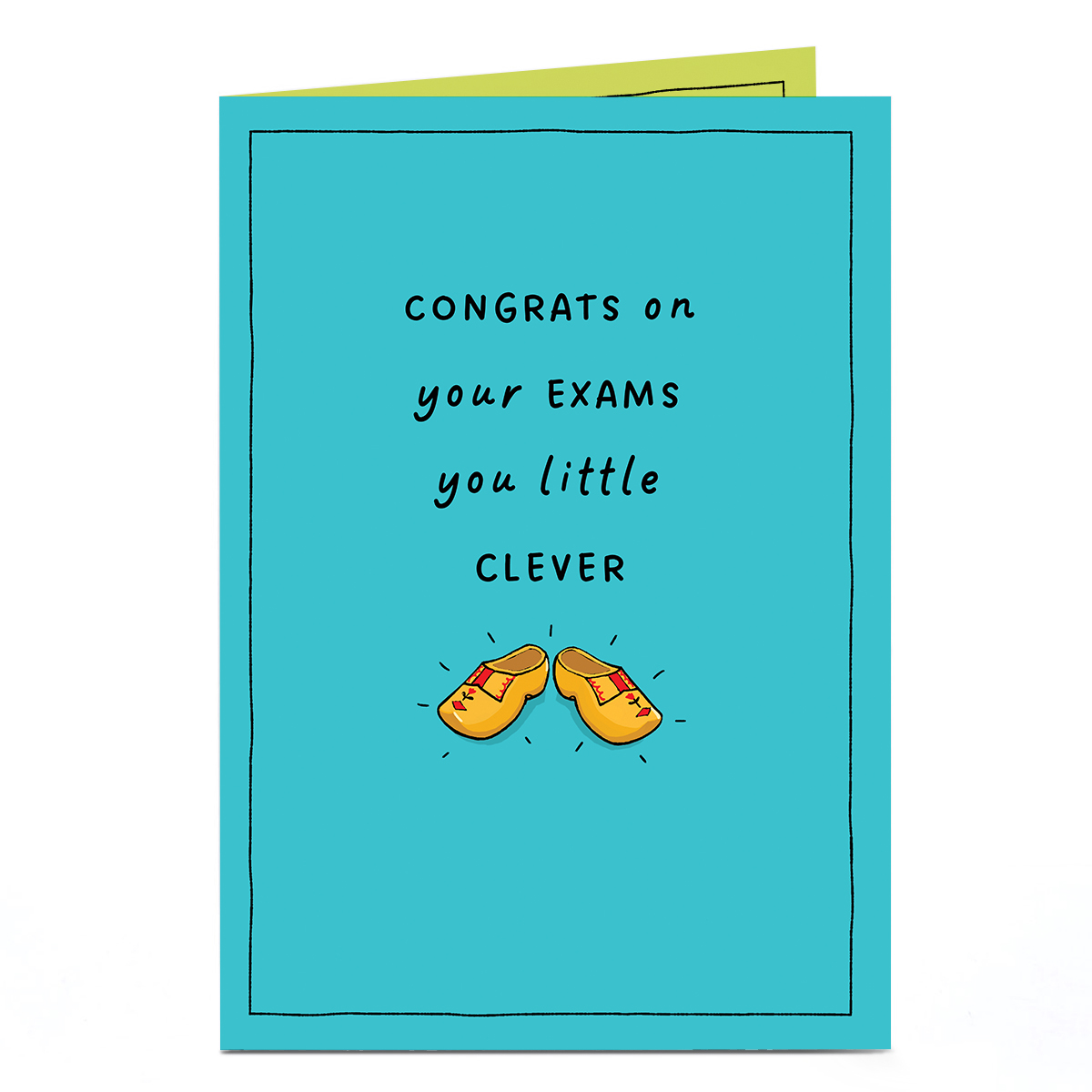 Congratulations Card - Exam Clever Clogs