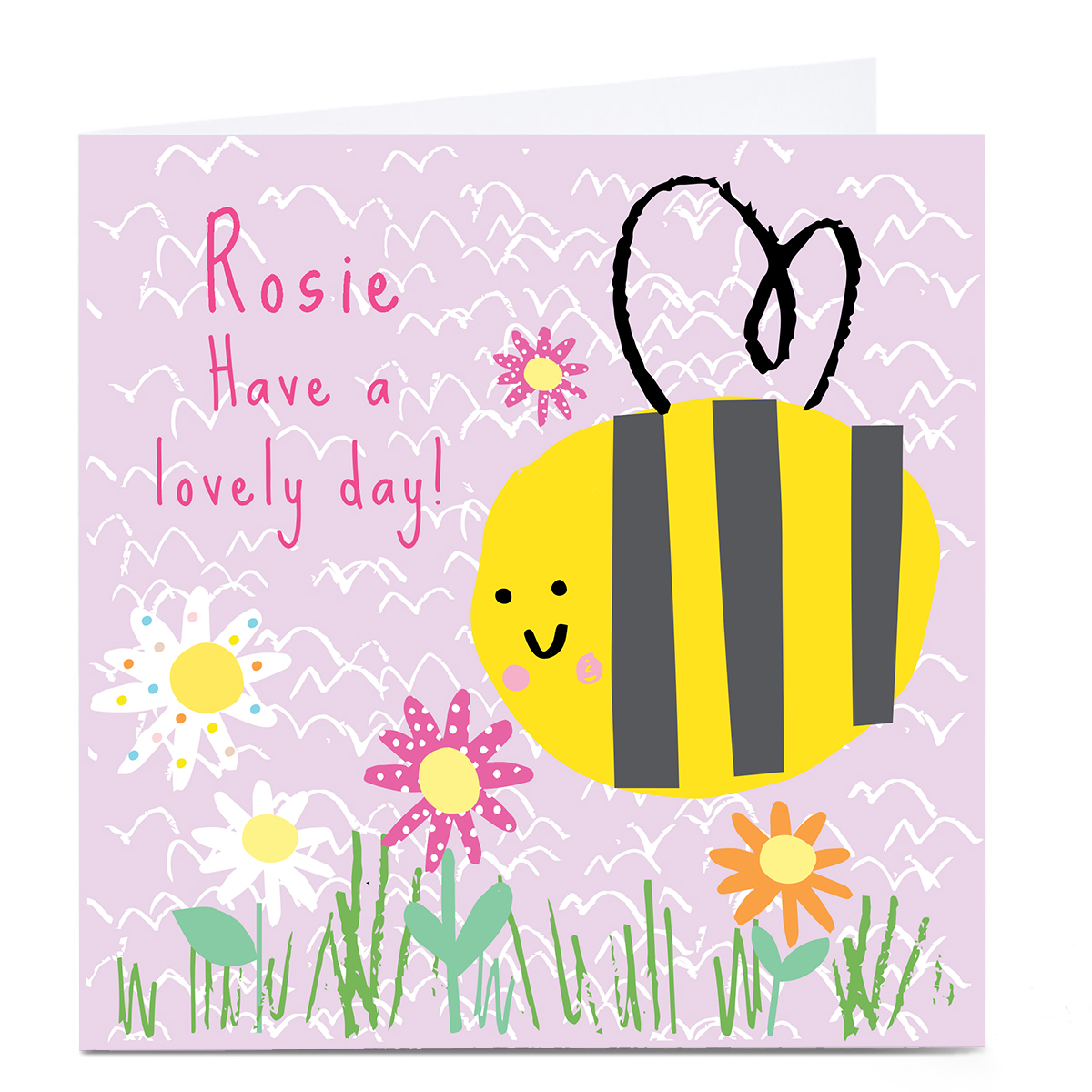 Personalised Squirrel Bandit Any Occasion Card - Lovely Day