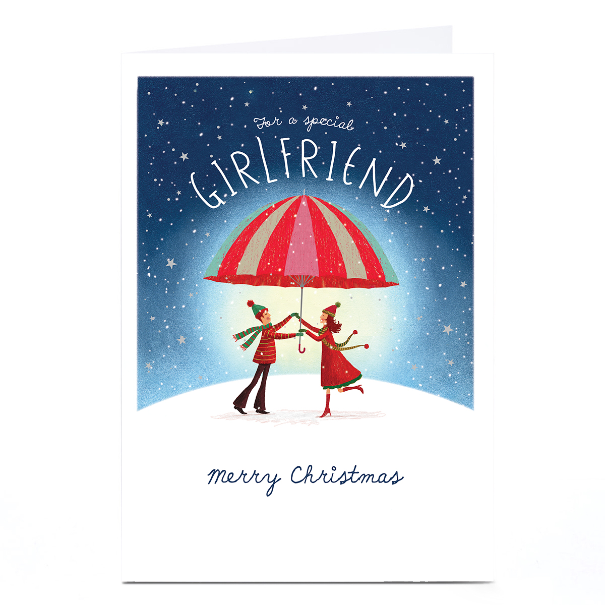 Personalised Christmas Card - Girlfriend