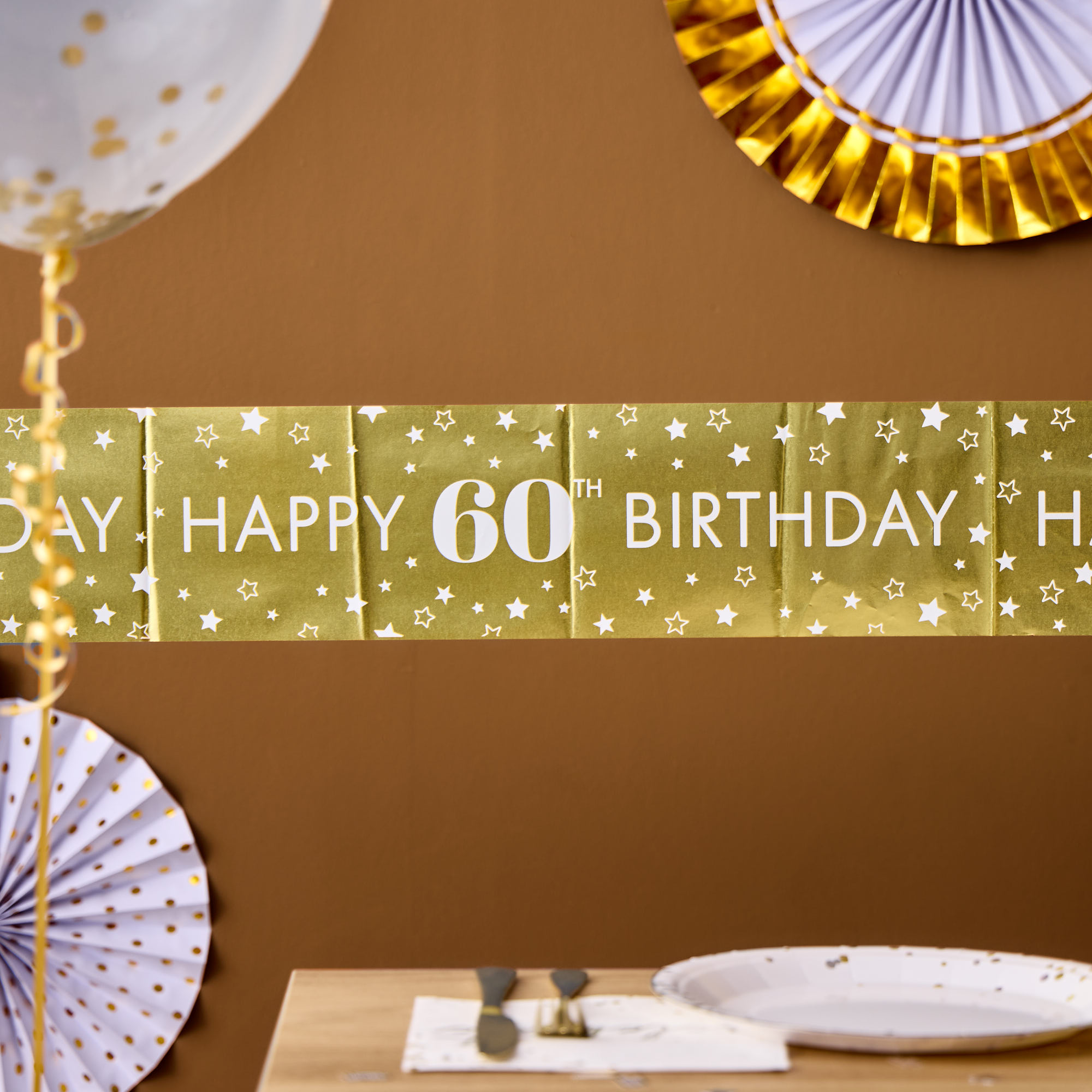 Happy 60th Birthday Banner