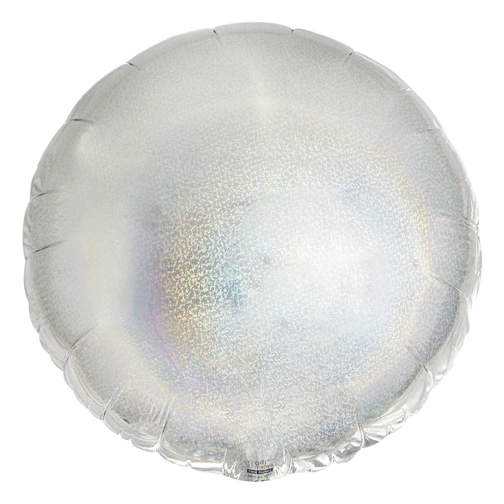 Silver Circle 18-Inch Foil Helium Balloon