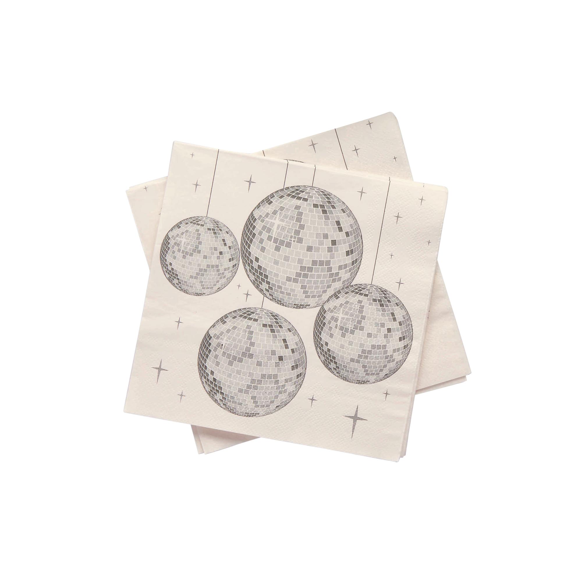 Disco Paper Napkins - Pack of 16