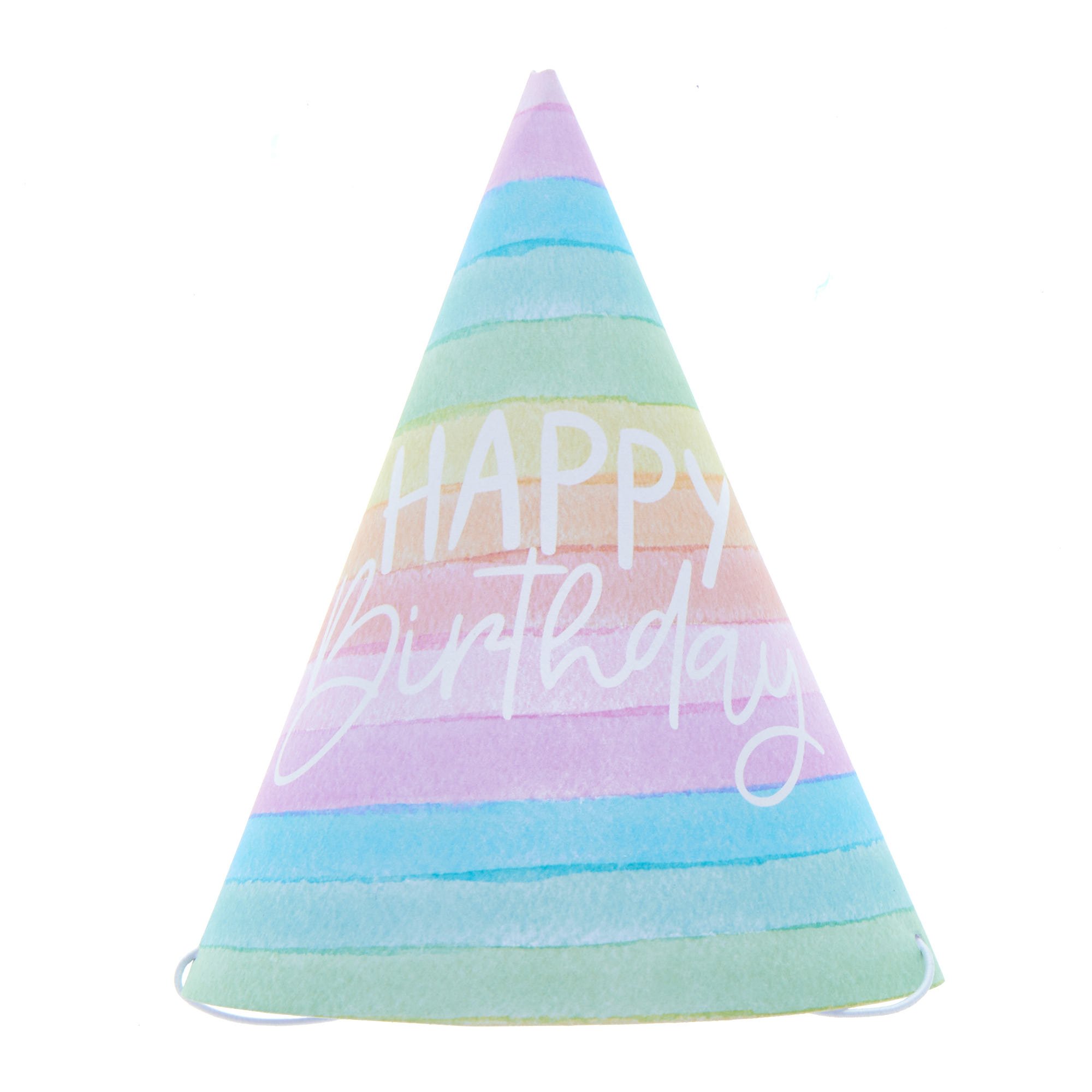 Rainbow Birthday Party Tableware & Decorations Bundle - 8 Guests