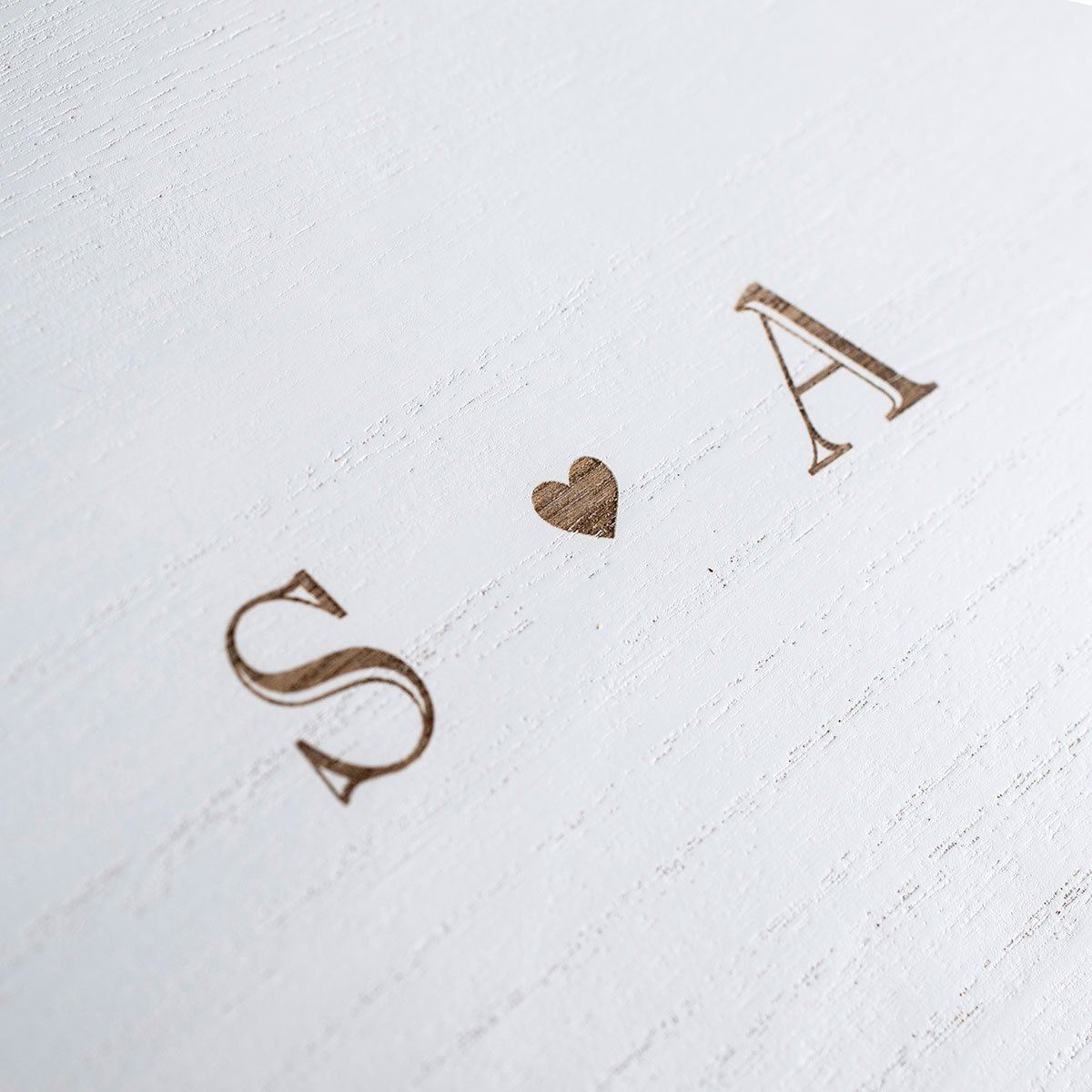Personalised Initials White Storage Box