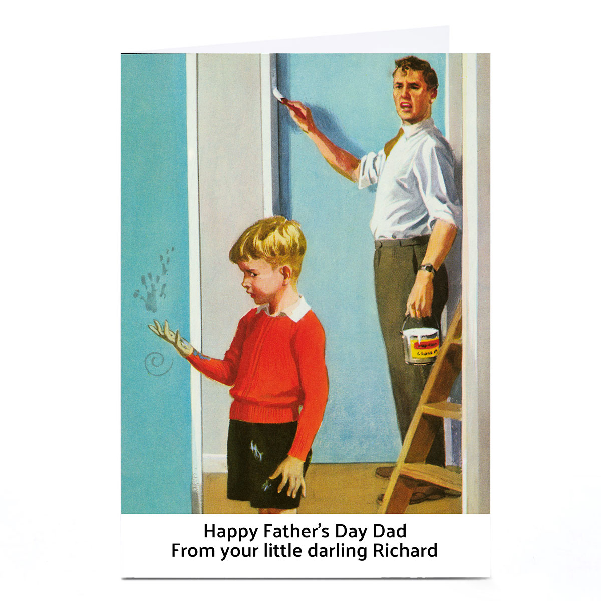 Buy Personalised Ladybird Book Father's Day Card Little