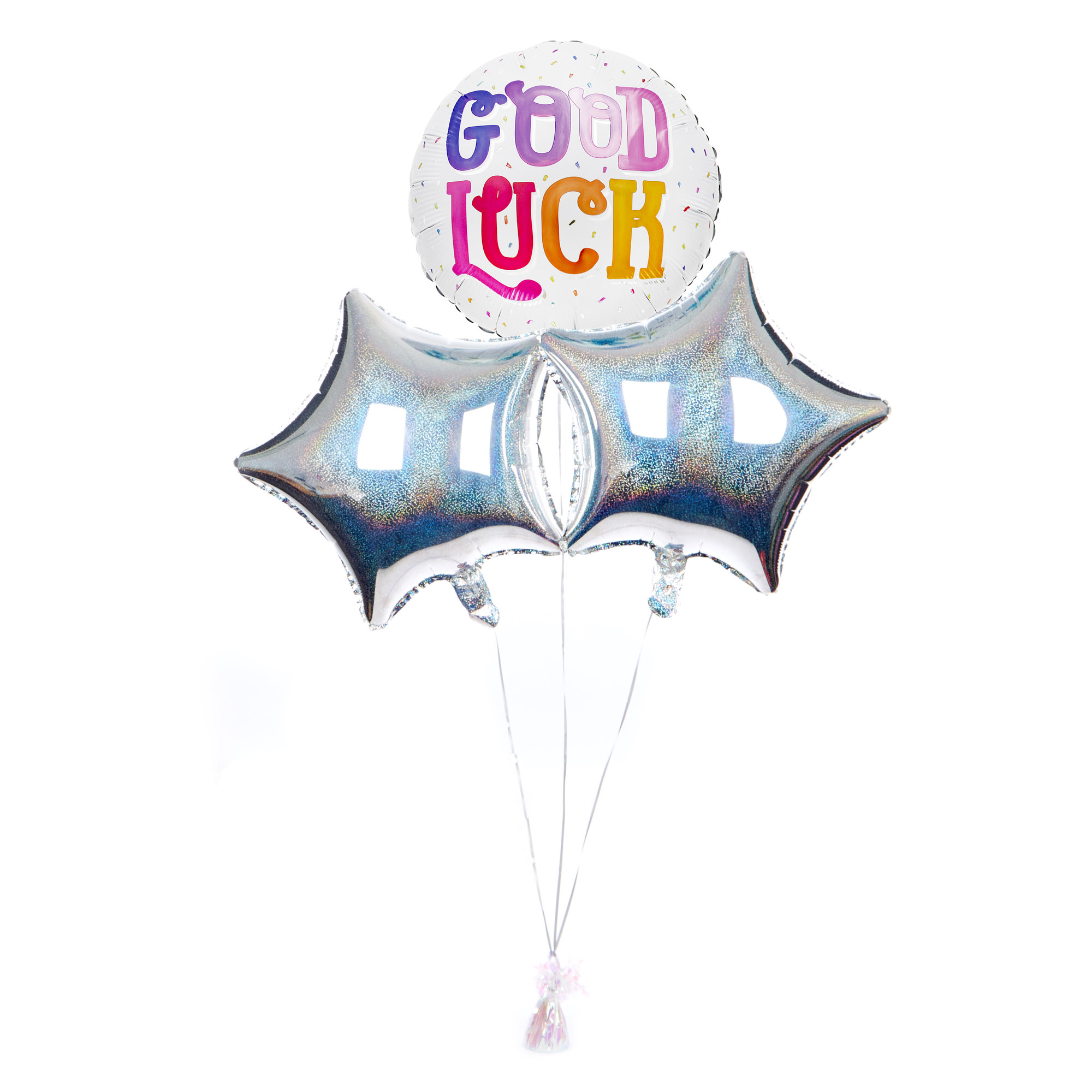 Colourful Good Luck Balloon Bouquet - DELIVERED INFLATED!