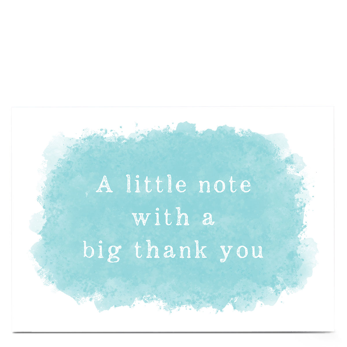 Personalised Thank You Card - A Little Note