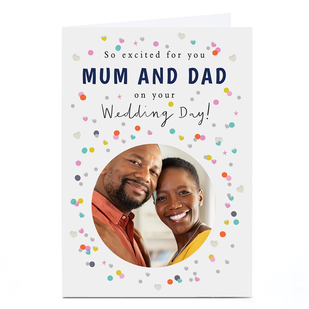 Photo Wedding Card - So Excited For You Mum And Dad