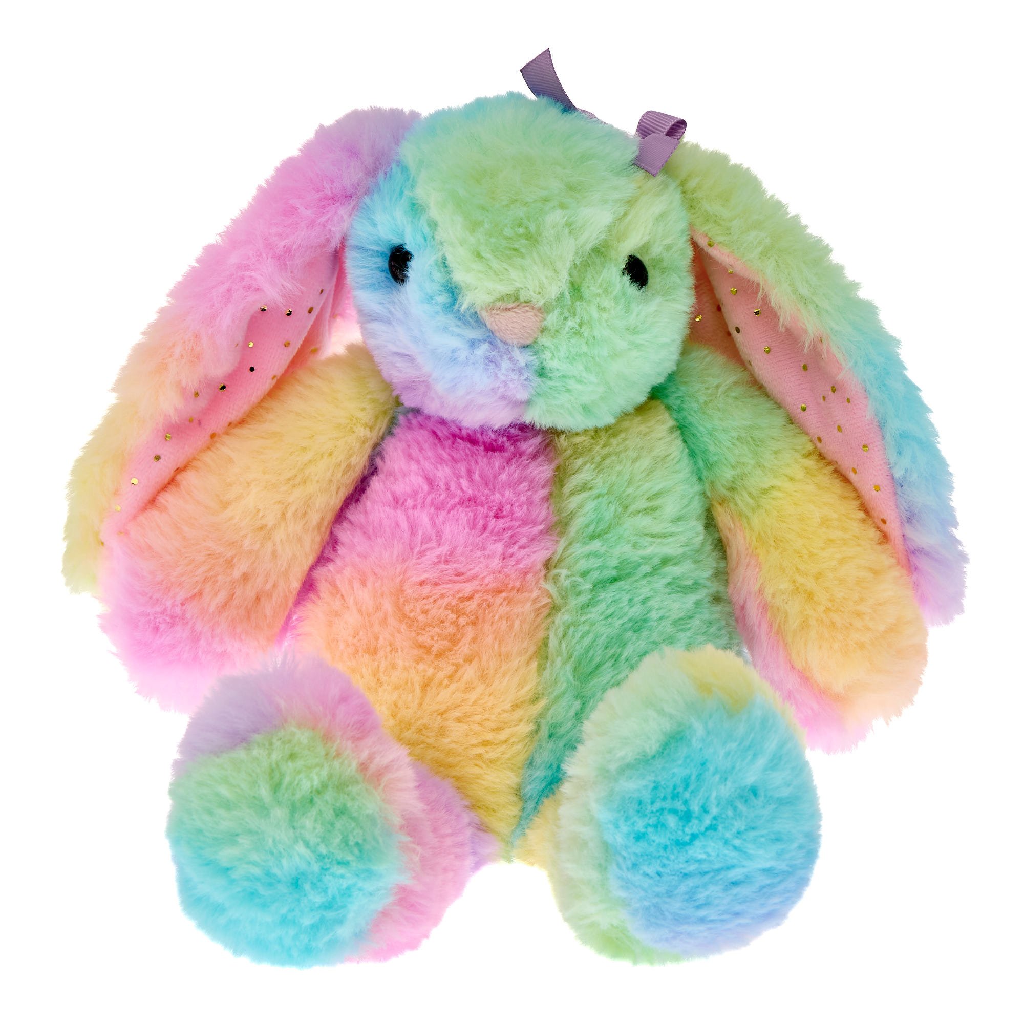 Small Vivid Rainbow Bunny Soft Toy