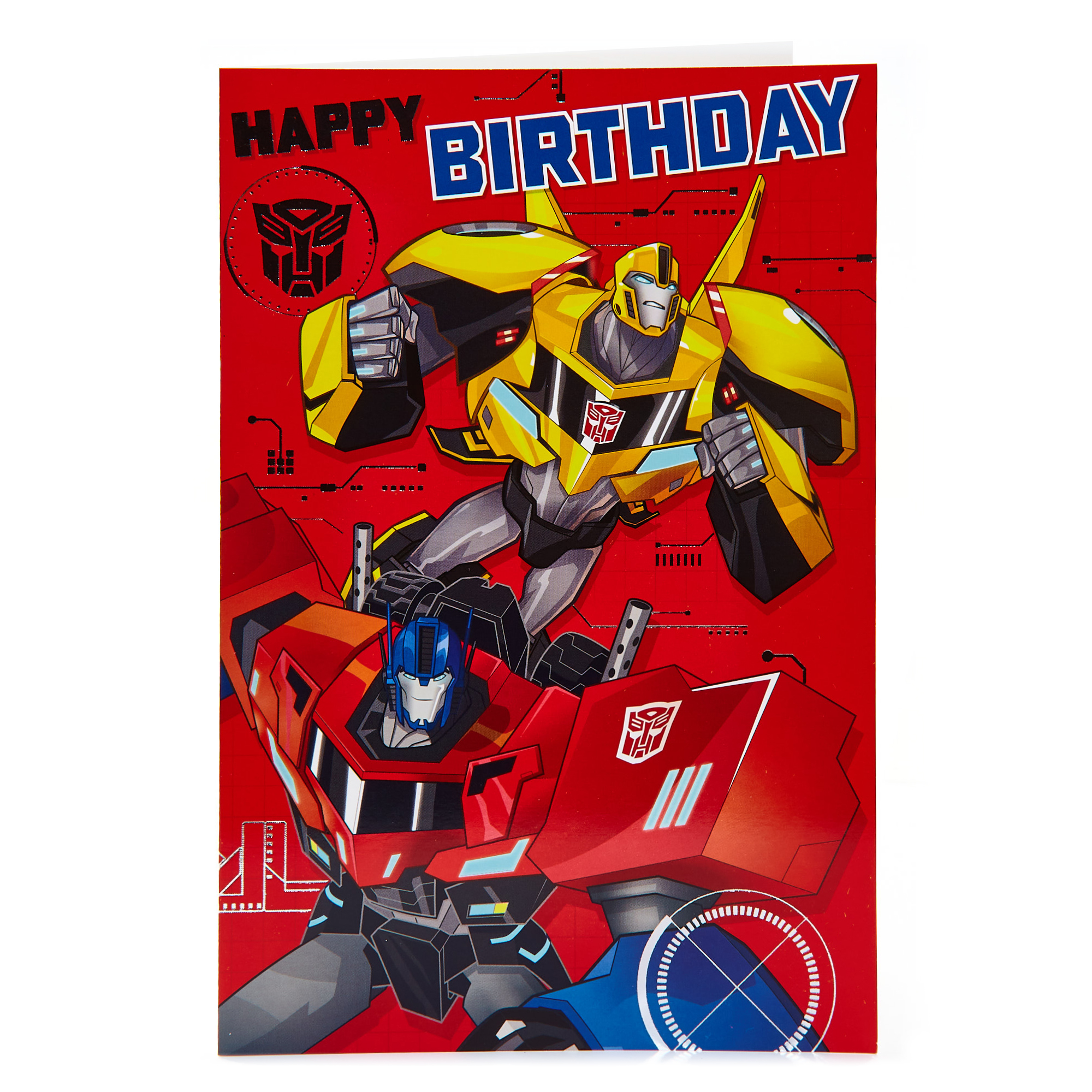 Transformers Birthday Card - Colour Me In