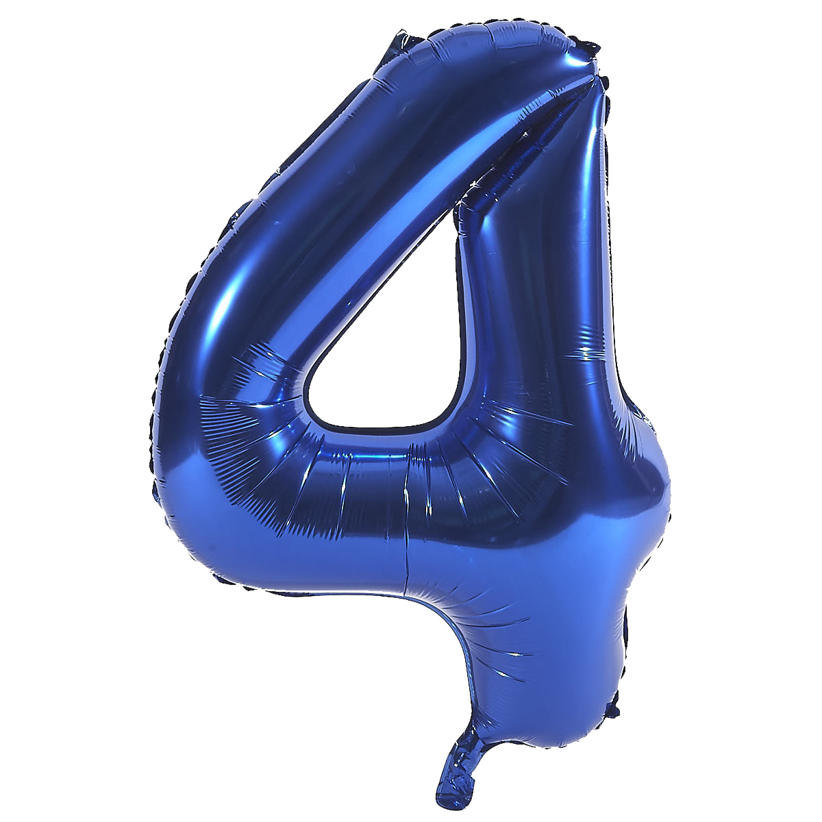 Age 40 Giant Foil Helium Numeral Balloons - Blue (deflated)