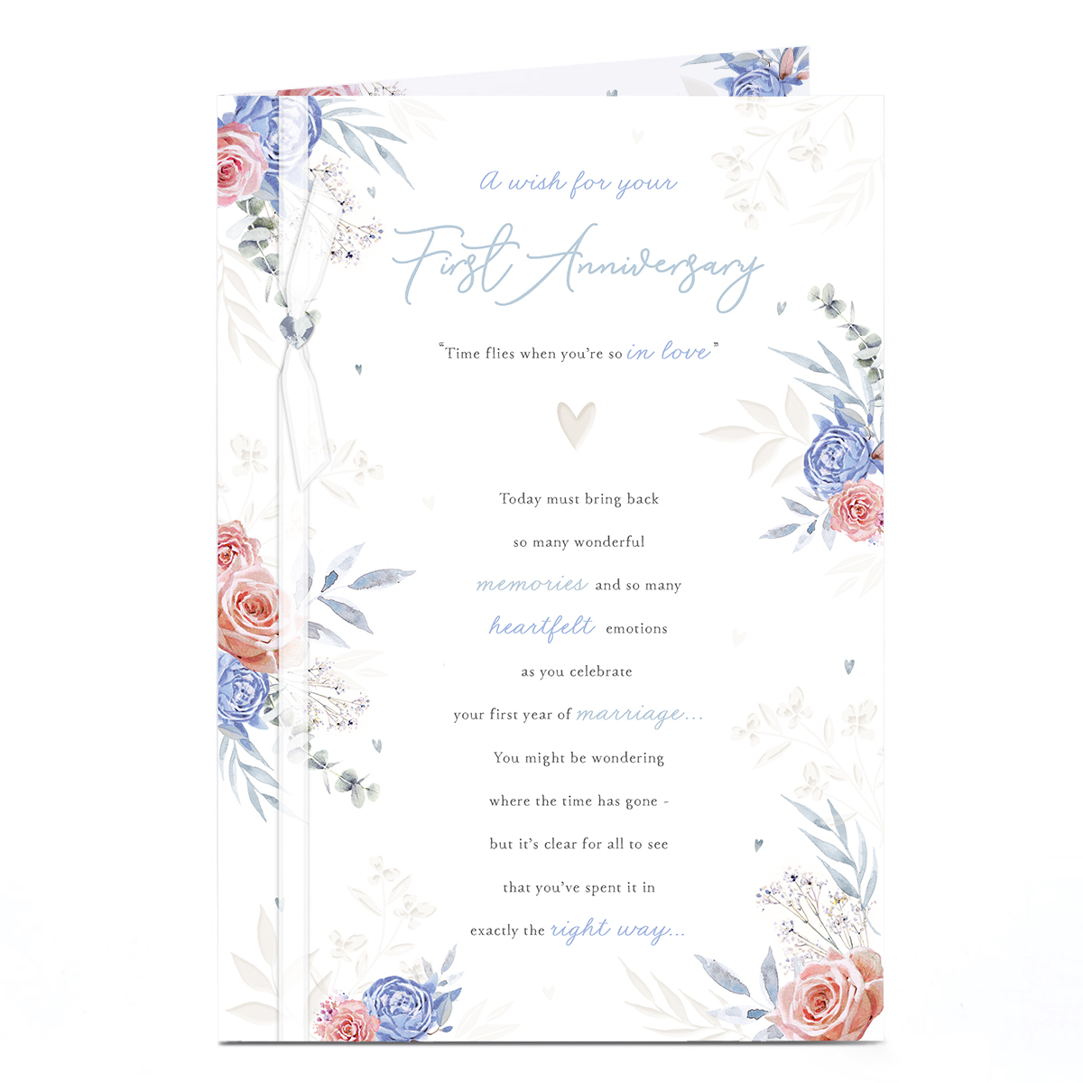Anniversay Card - Your 1st Anniversary