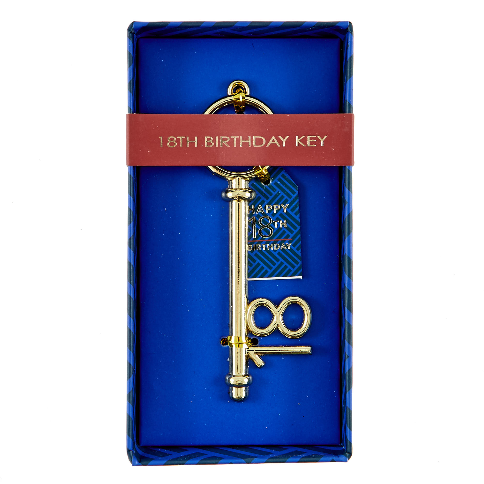 Blue 18th Birthday Key