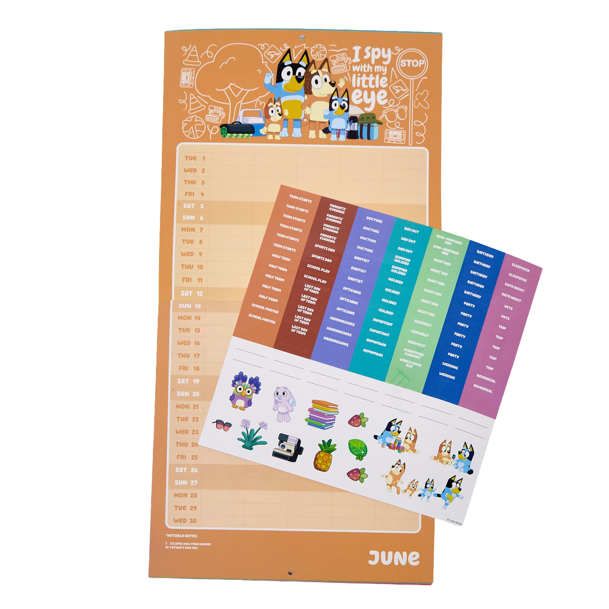 Bluey 2027 Family Organiser