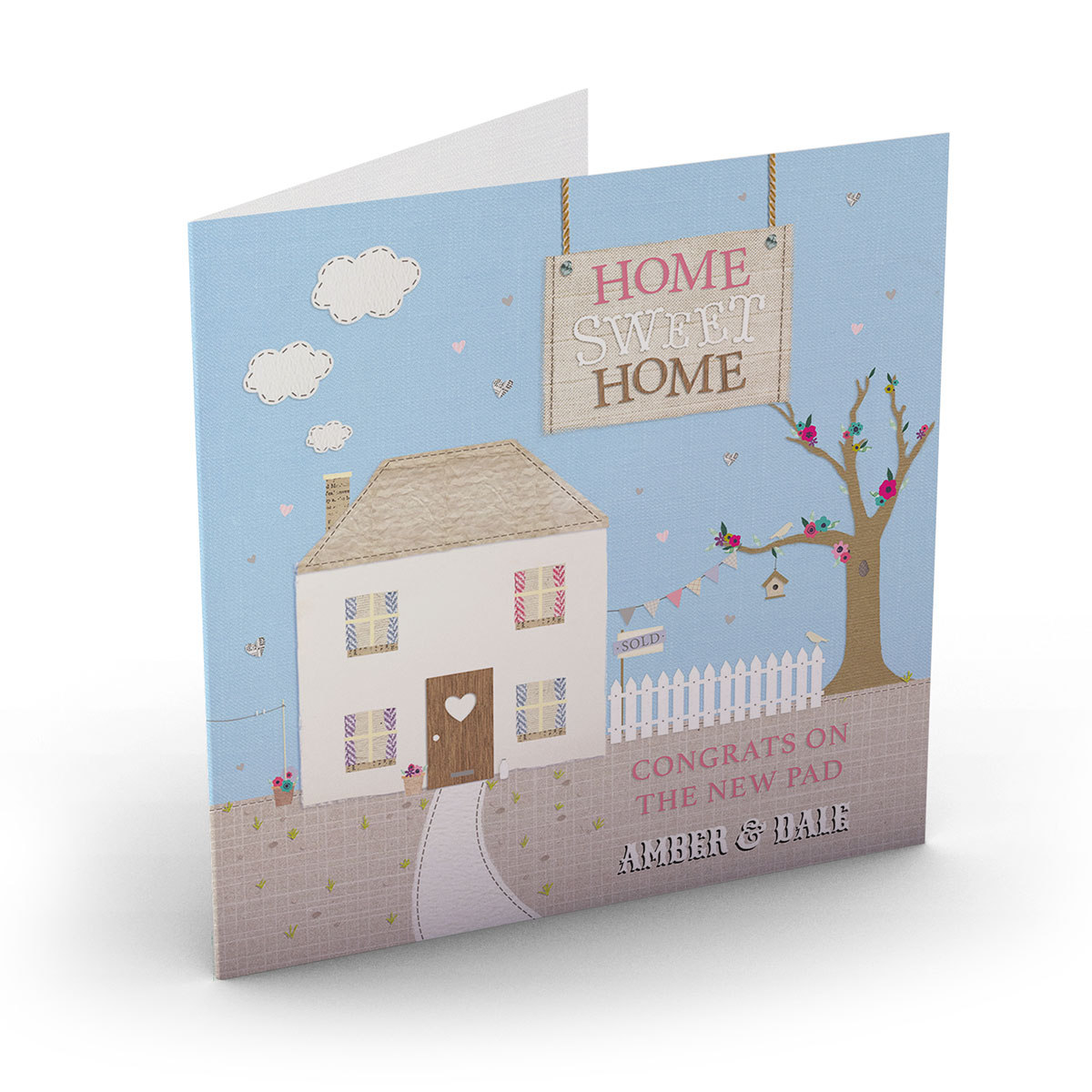 Personalised New Home Card - Home Sweet Home