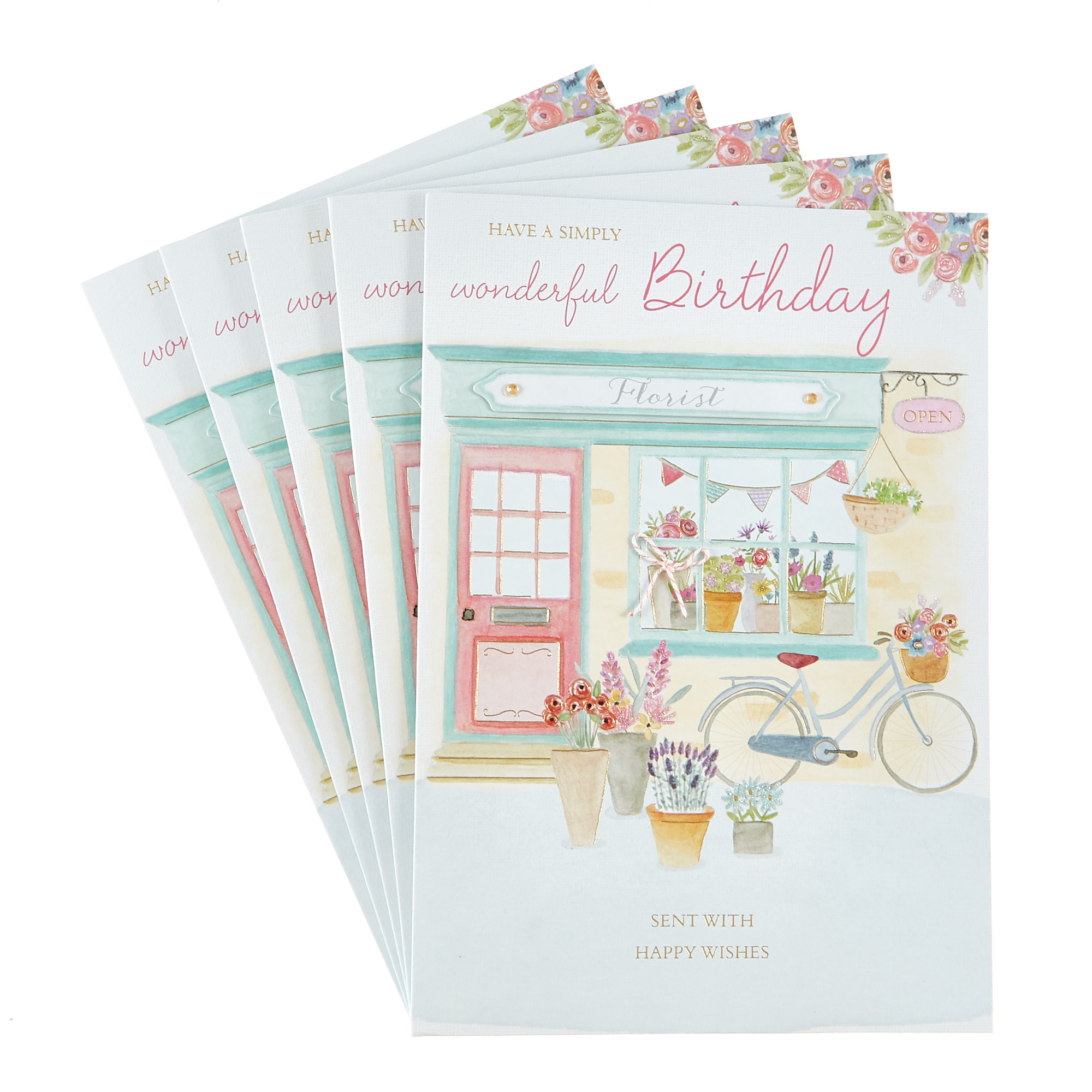 Buy Birthday Cards - Simply Wonderful (Pack of 6) for GBP 3.99 | Card ...