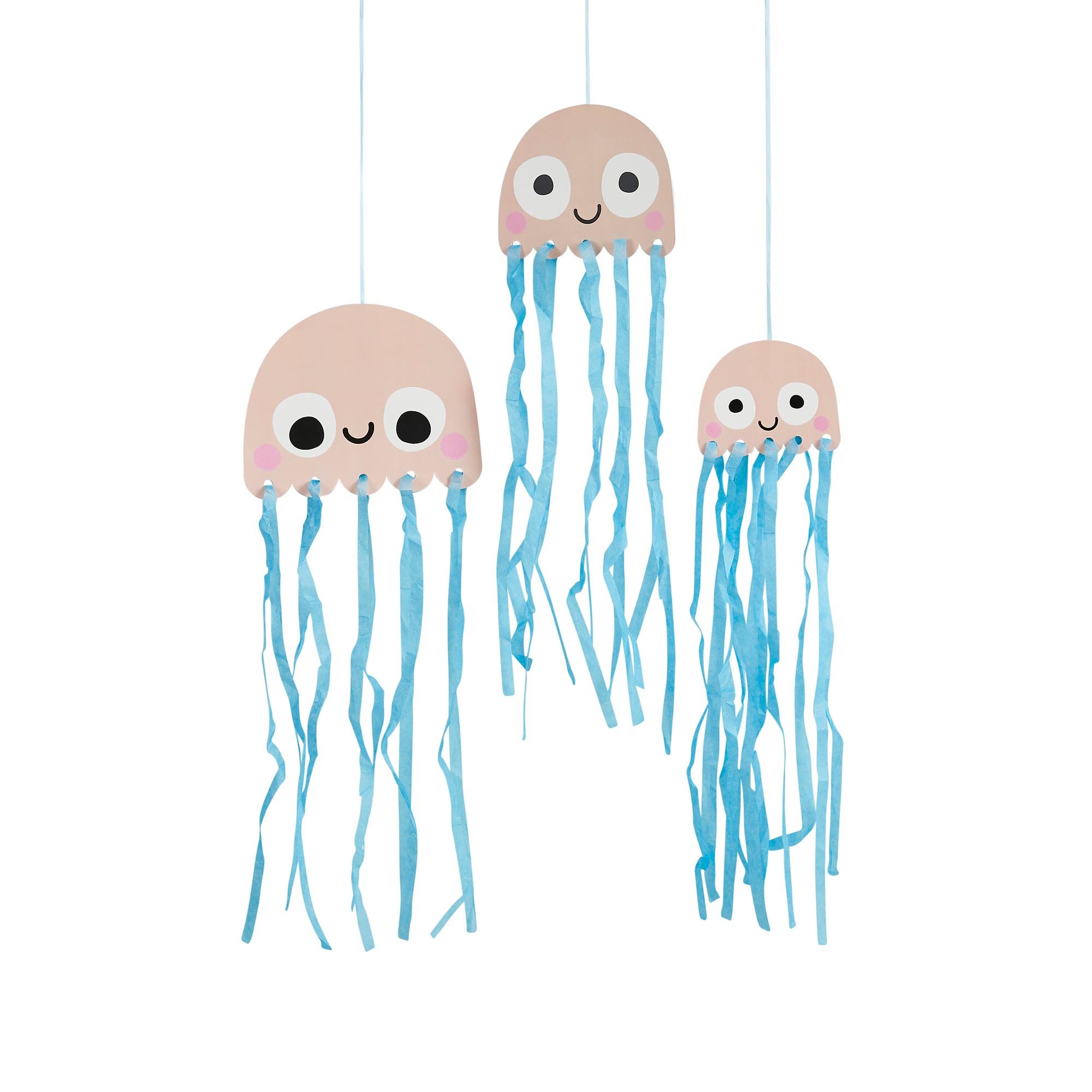 Hanging Jellyfish Decorations - Pack of 3