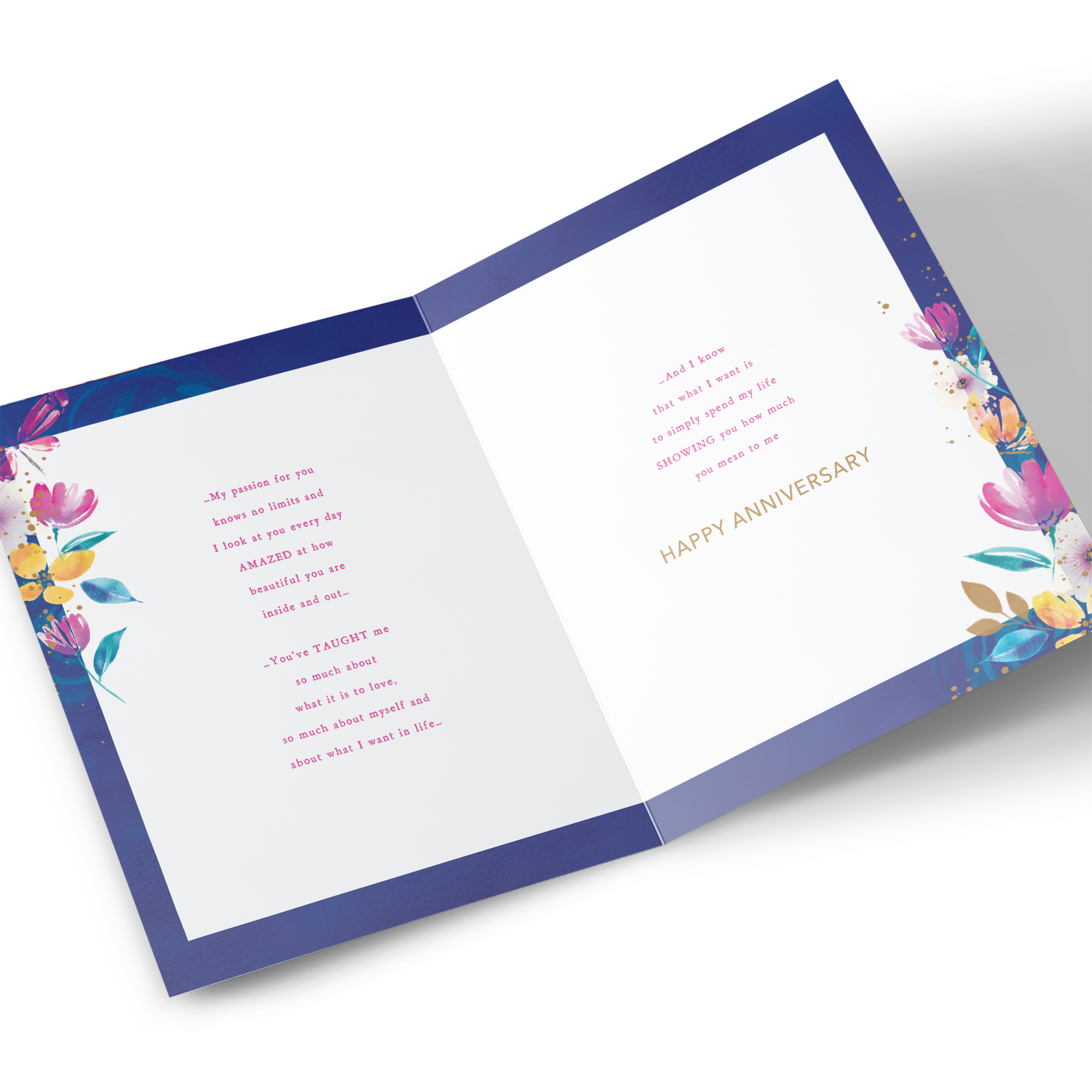 Anniversary Card - Love Grows With Every Day, Wife