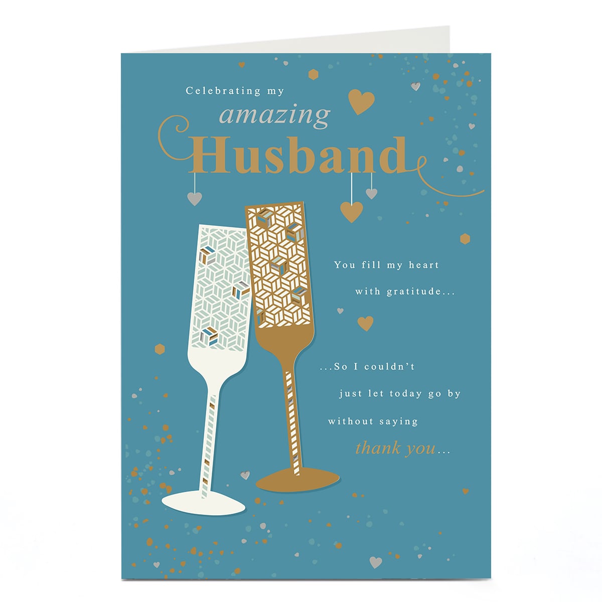 Birthday Card - You Fill My Heart, Husband