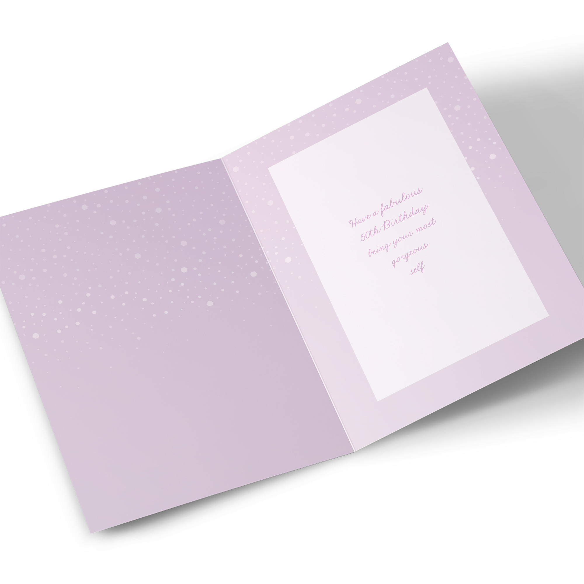 50th Birthday Card - Be Beautiful Be You