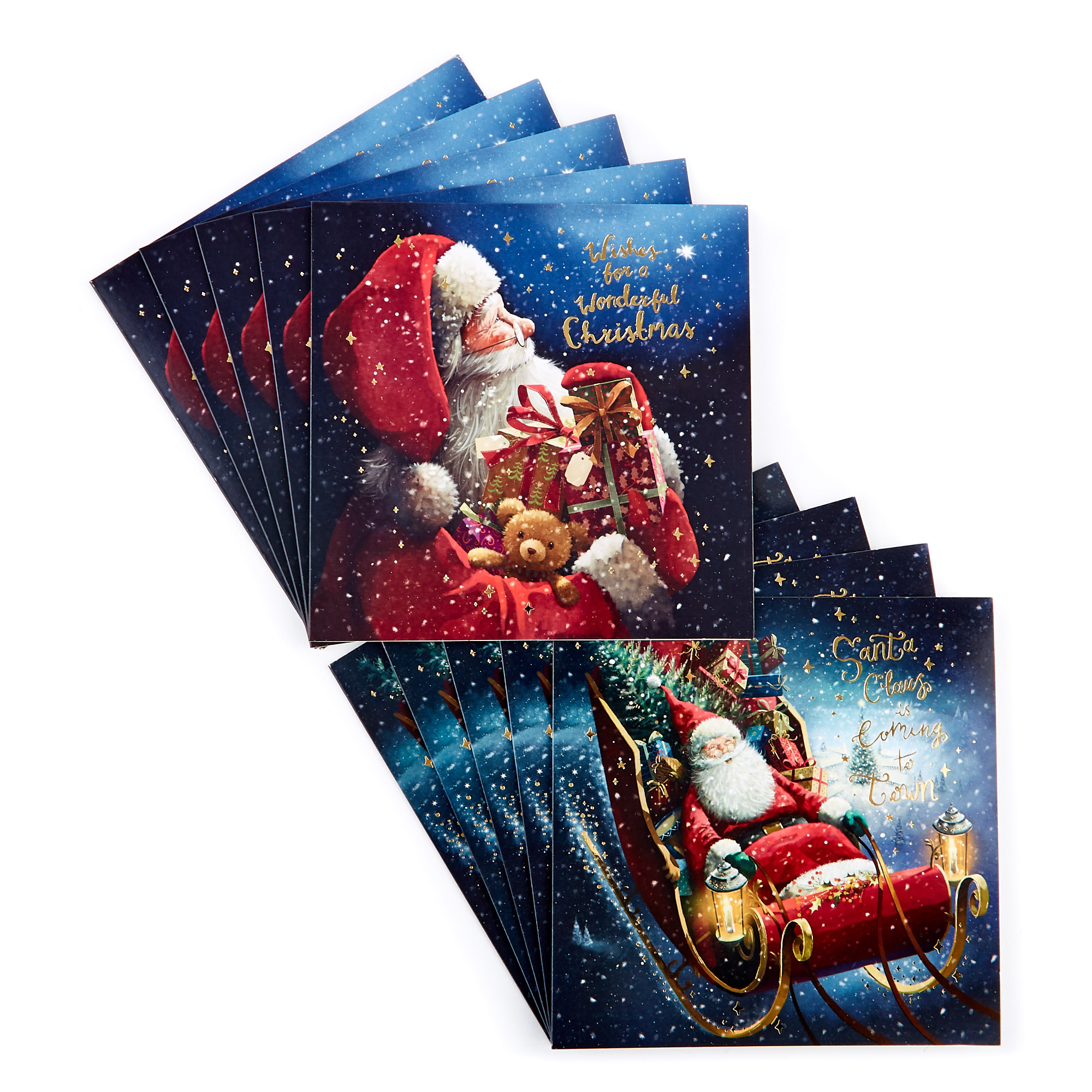 Charity Christmas Cards - Santa Claus (Pack of 16)
