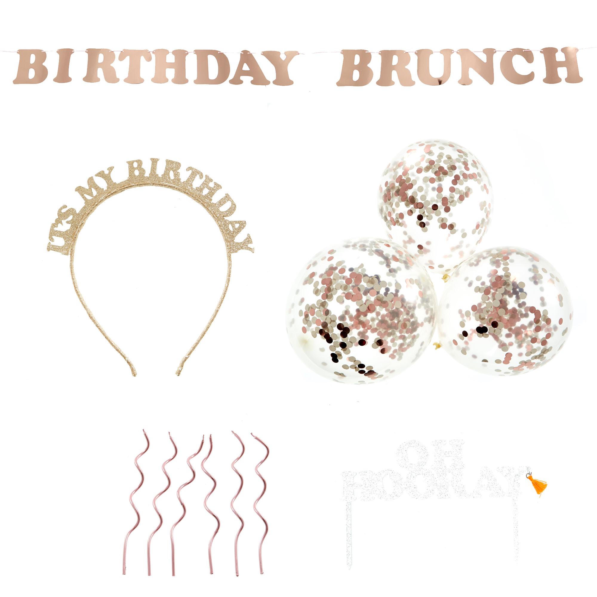 Birthday Brunch Party Accessories Bundle - 20 Pieces 