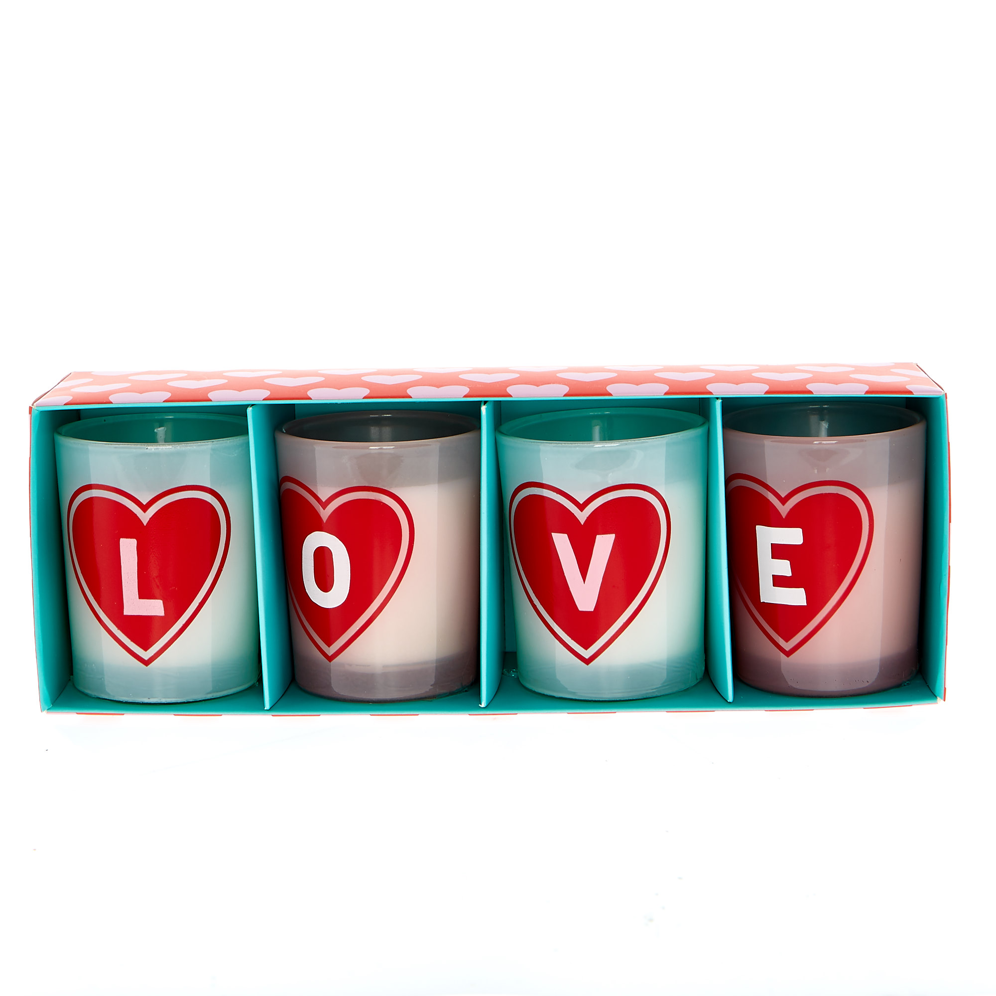 Love Bites Set Of 4 Vanilla Scented Candles 