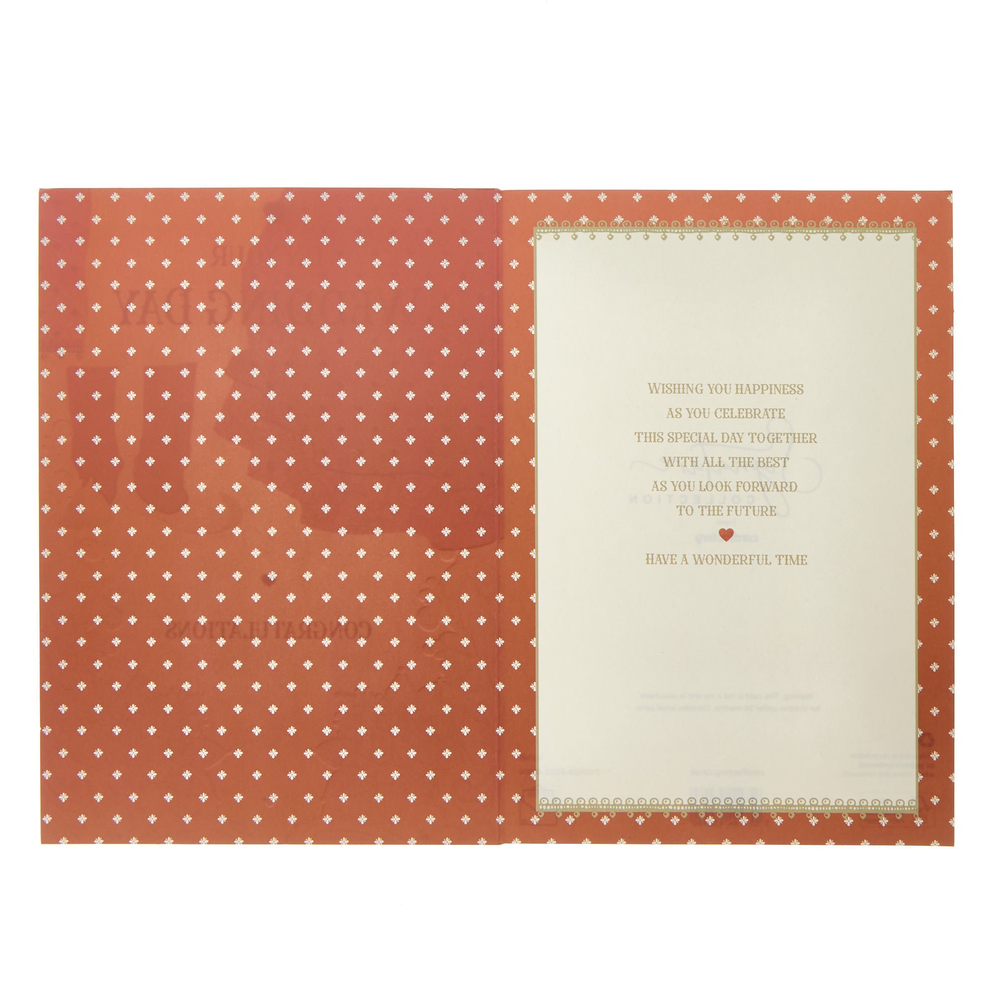 Traditional Asian Dress Wedding Card 
